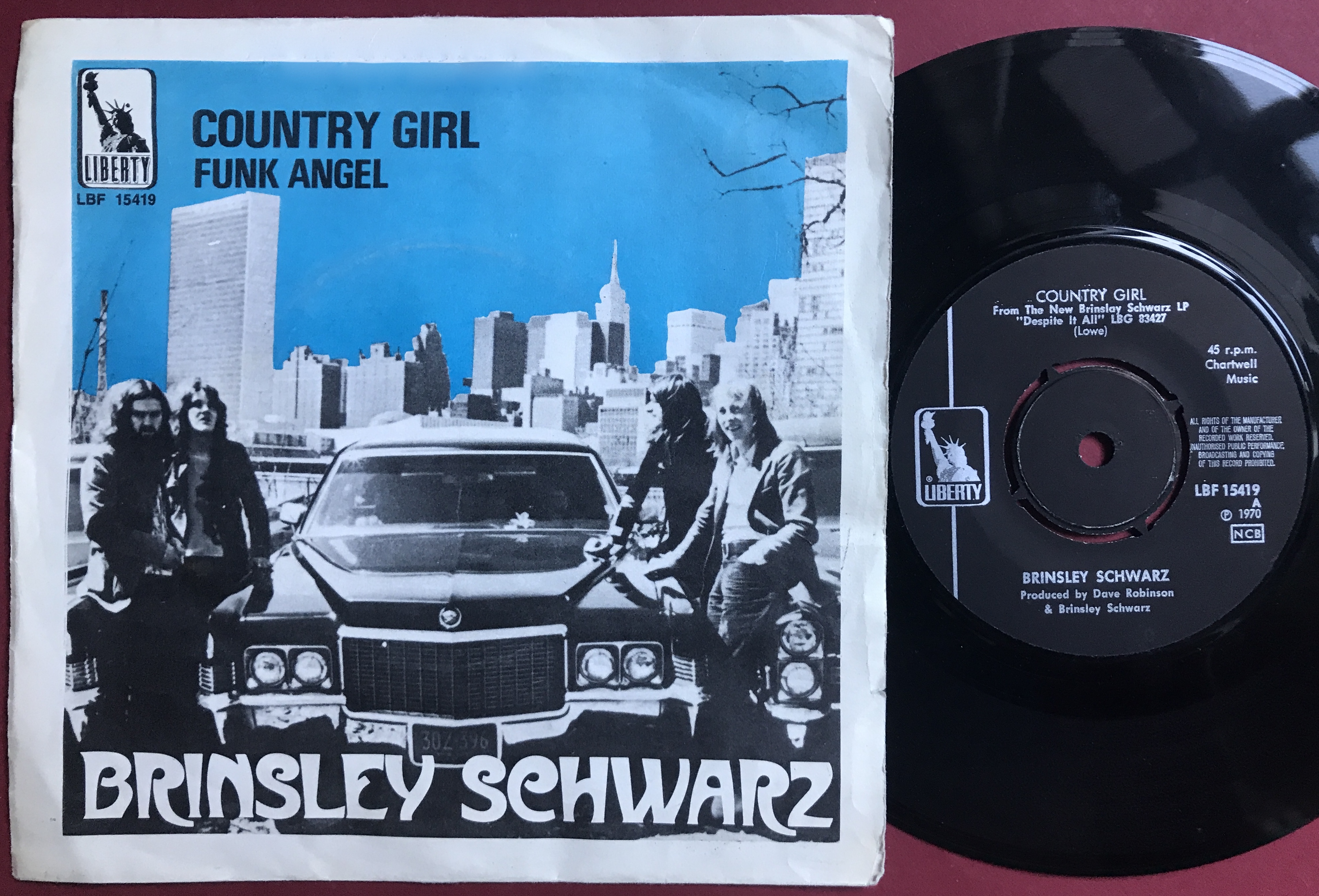 BRINSLEY SCHWARZ - Country girl Swe PS 1970