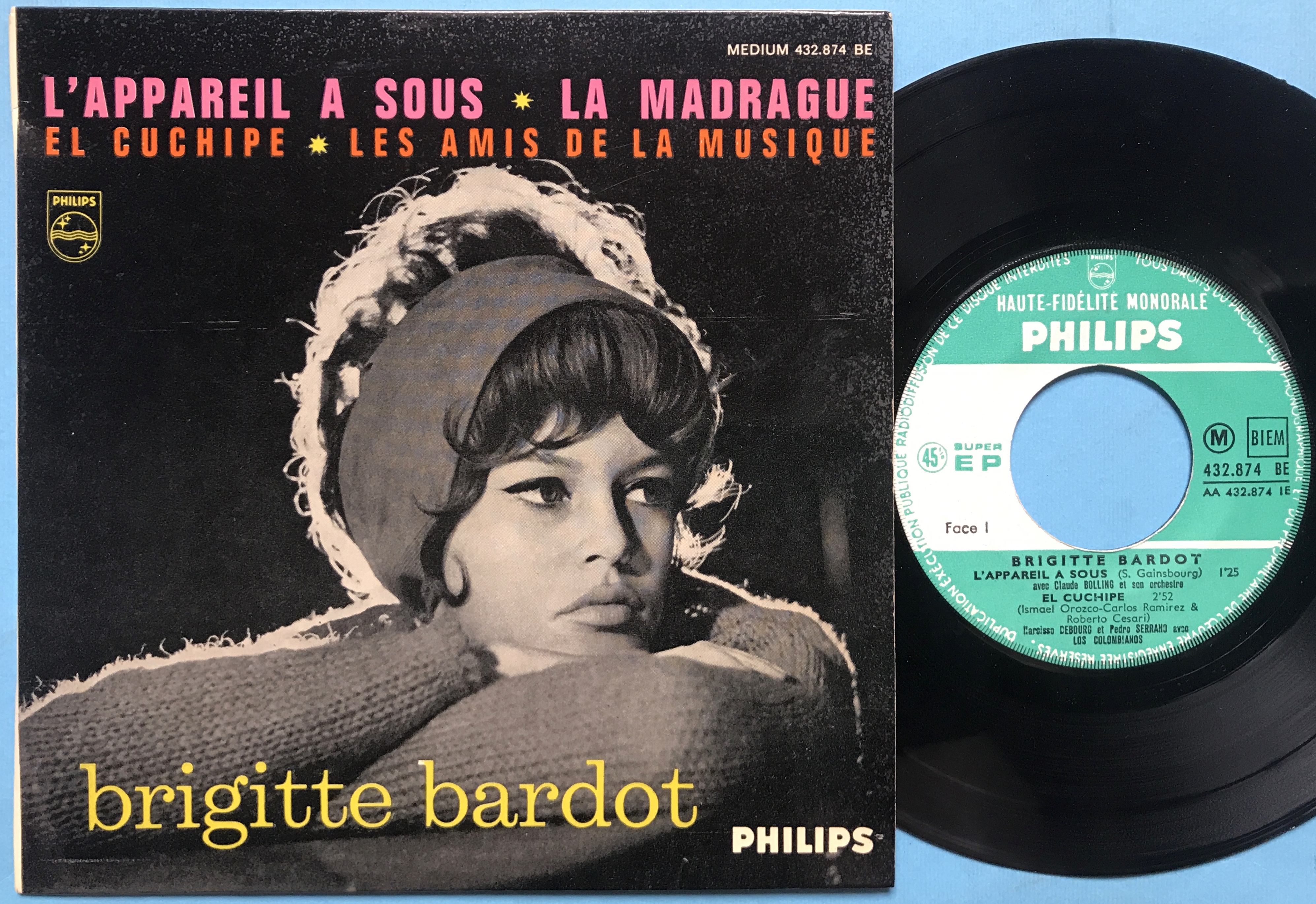 BRIGITTE BARDOT - L´apparel a sous +3 Fransk EP 1963