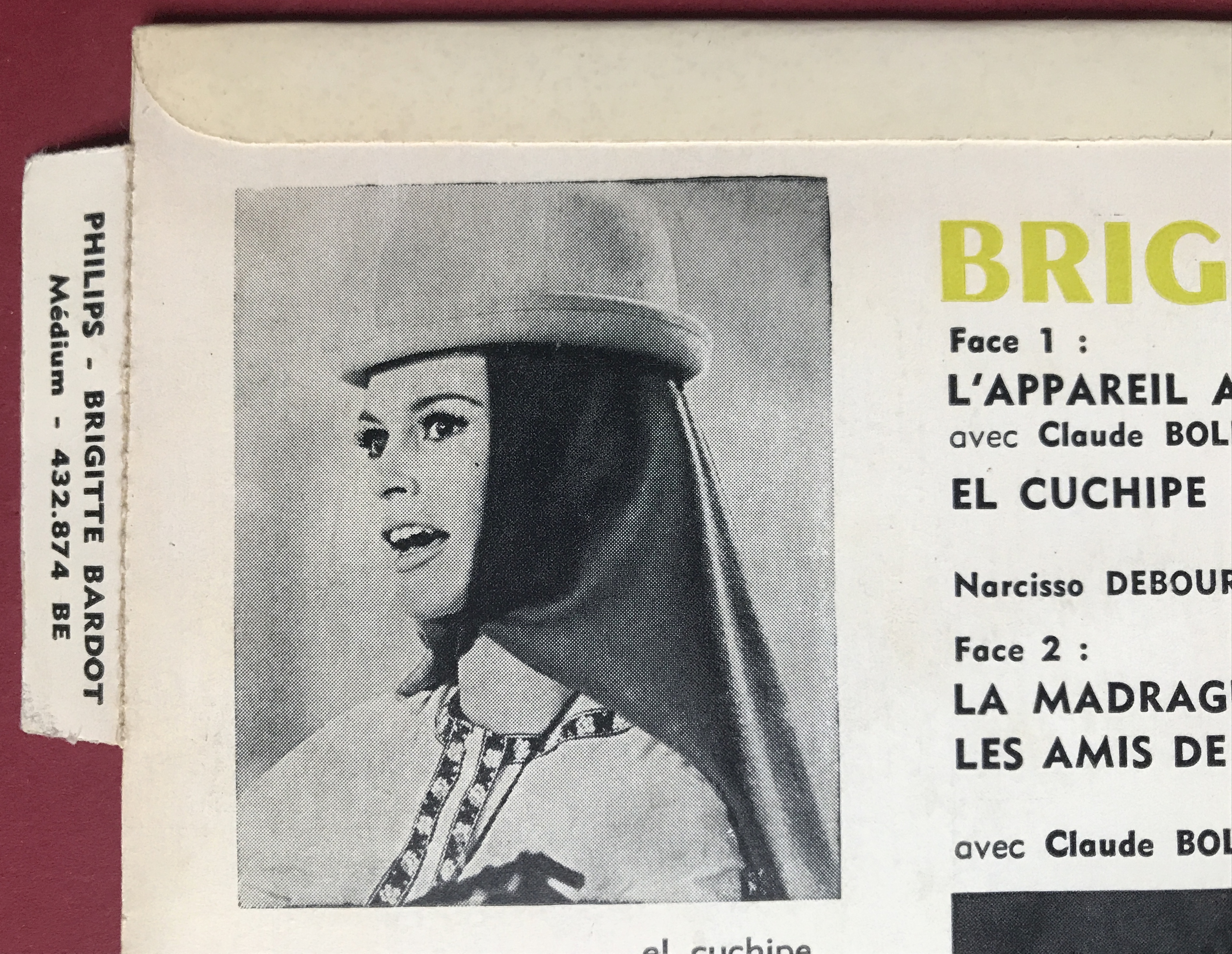 BRIGITTE BARDOT - L´apparel a sous +3 Fransk EP 1963 - 3