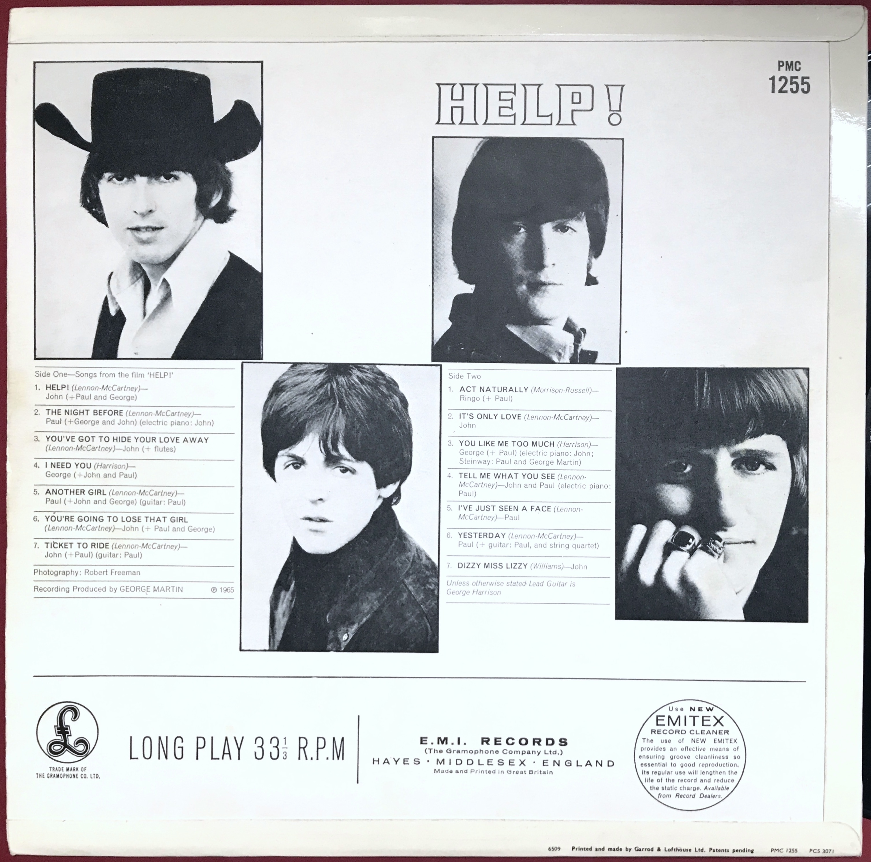 BEATLES - Help! UK-orig Mono LP 1965 - 2