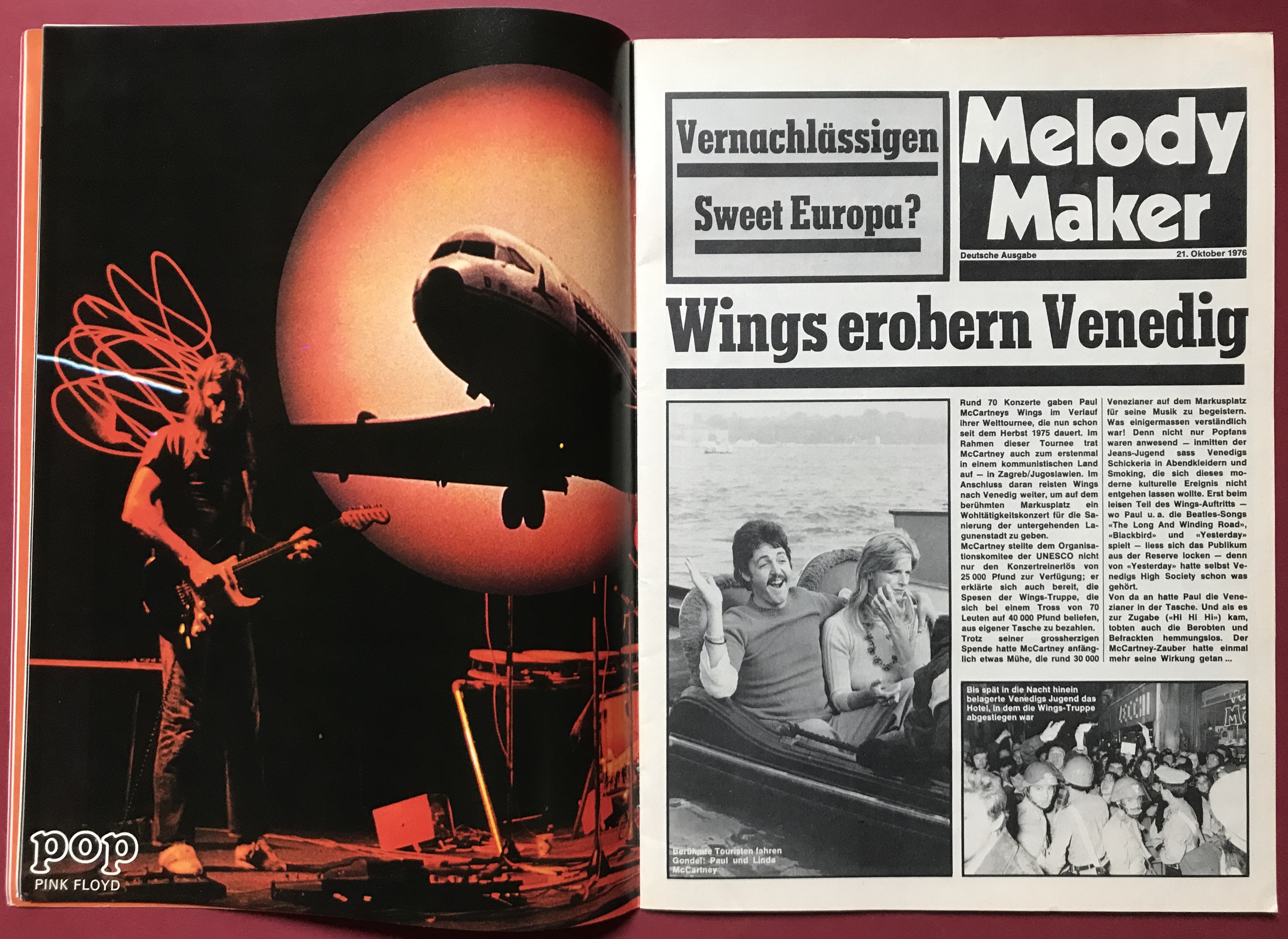 POP - No 21/22 1976 Elton John / Aerosmith cover + POSTER - 7
