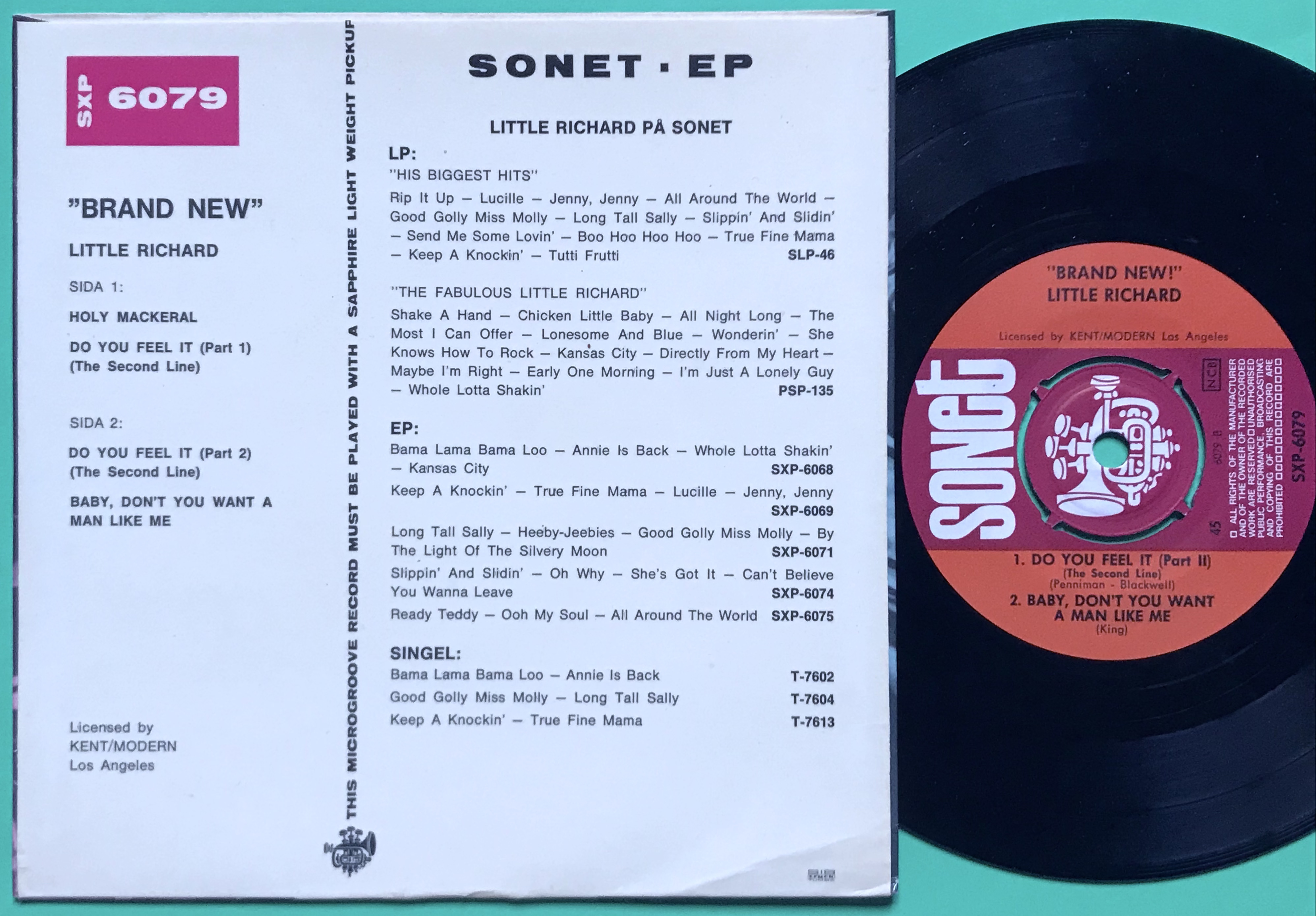 LITTLE RICHARD - Brand new! Swe EP 1966 - 2