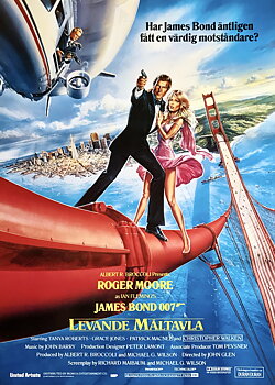 JAMES BOND 007 - LEVANDE MÅLTAVLA (1985)