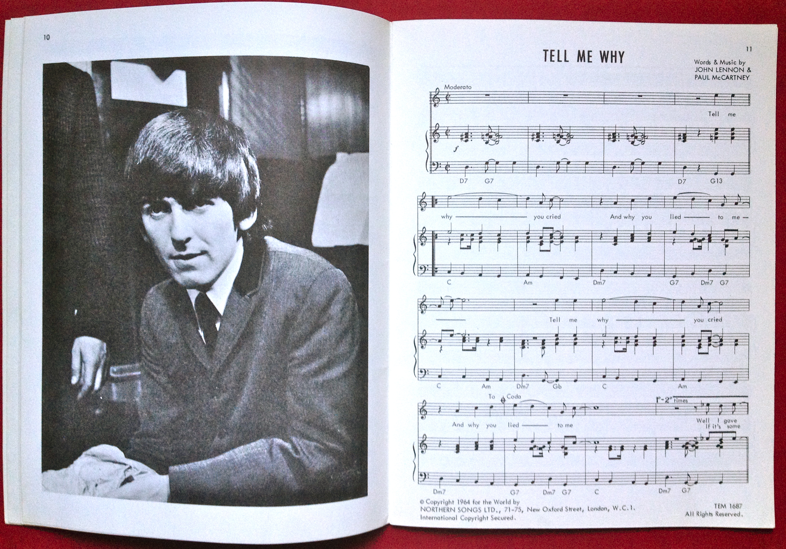 BEATLES - A hard day´s night Souvenir film & song album 1964 - 3