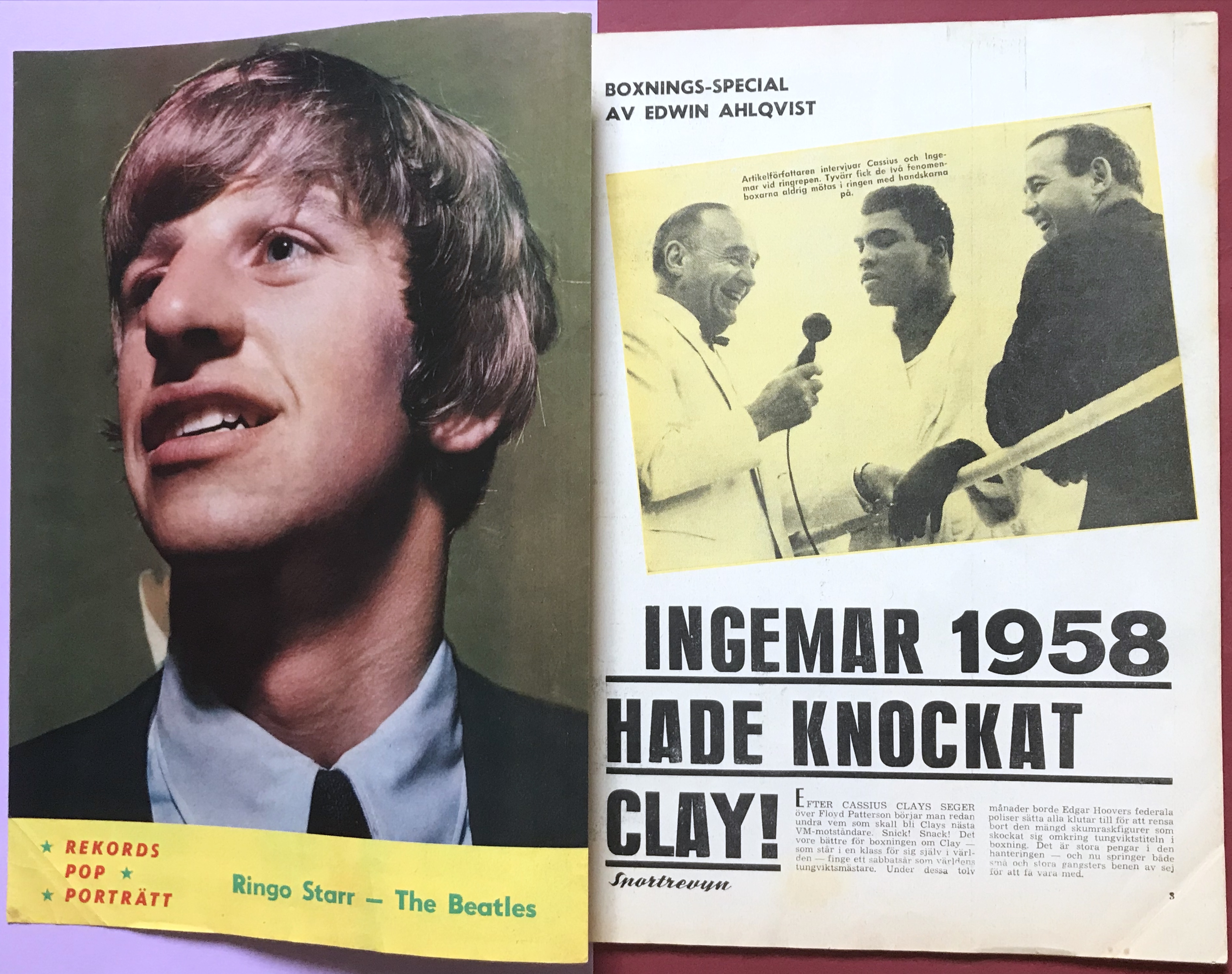 REKORDMAGASINET - No 50 1965 CASSIUS CLAY / MUHAMMED ALI + FLOYD cover - 4