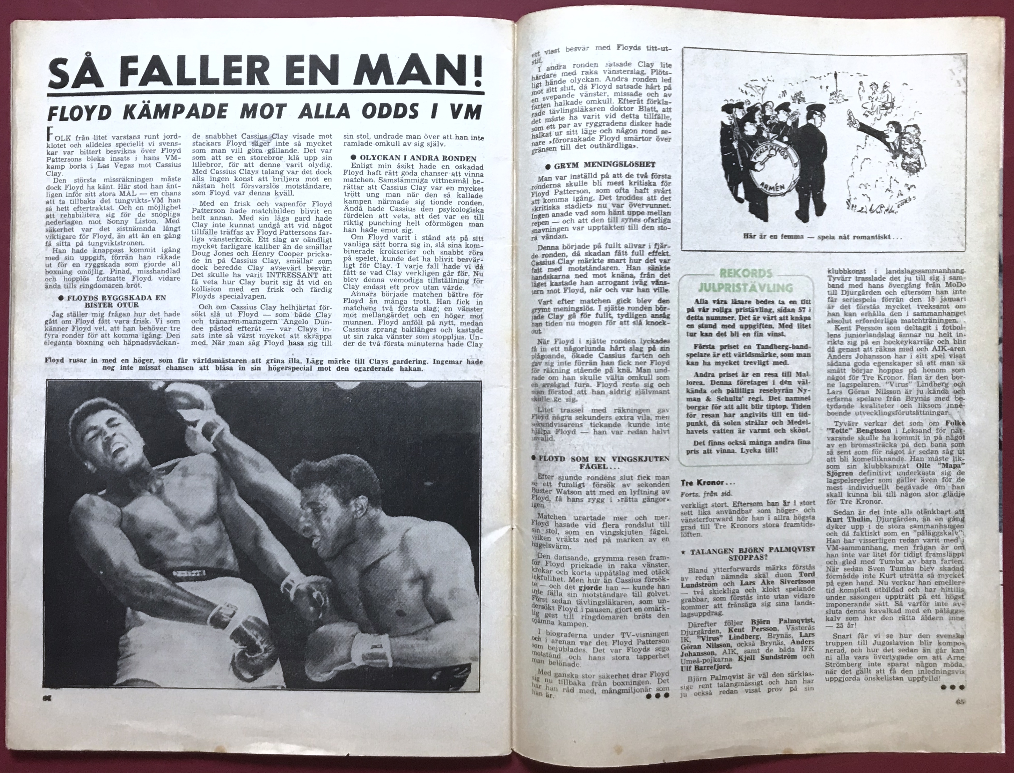 REKORDMAGASINET - No 50 1965 CASSIUS CLAY / MUHAMMED ALI + FLOYD cover - 7
