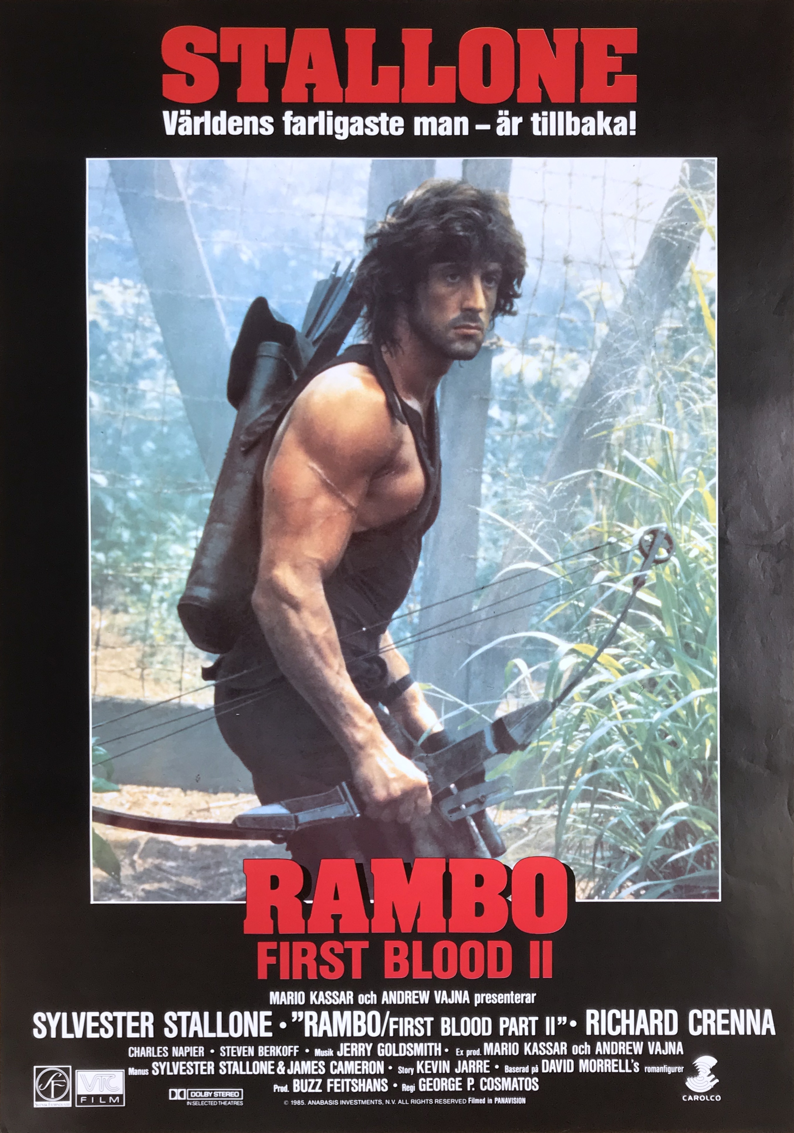 Nostalgipalatset RAMBO FIRST BLOOD II 1985 