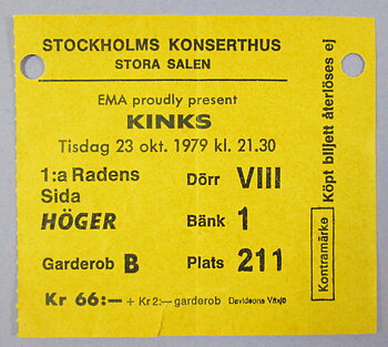 KINKS - Stockholm 1979