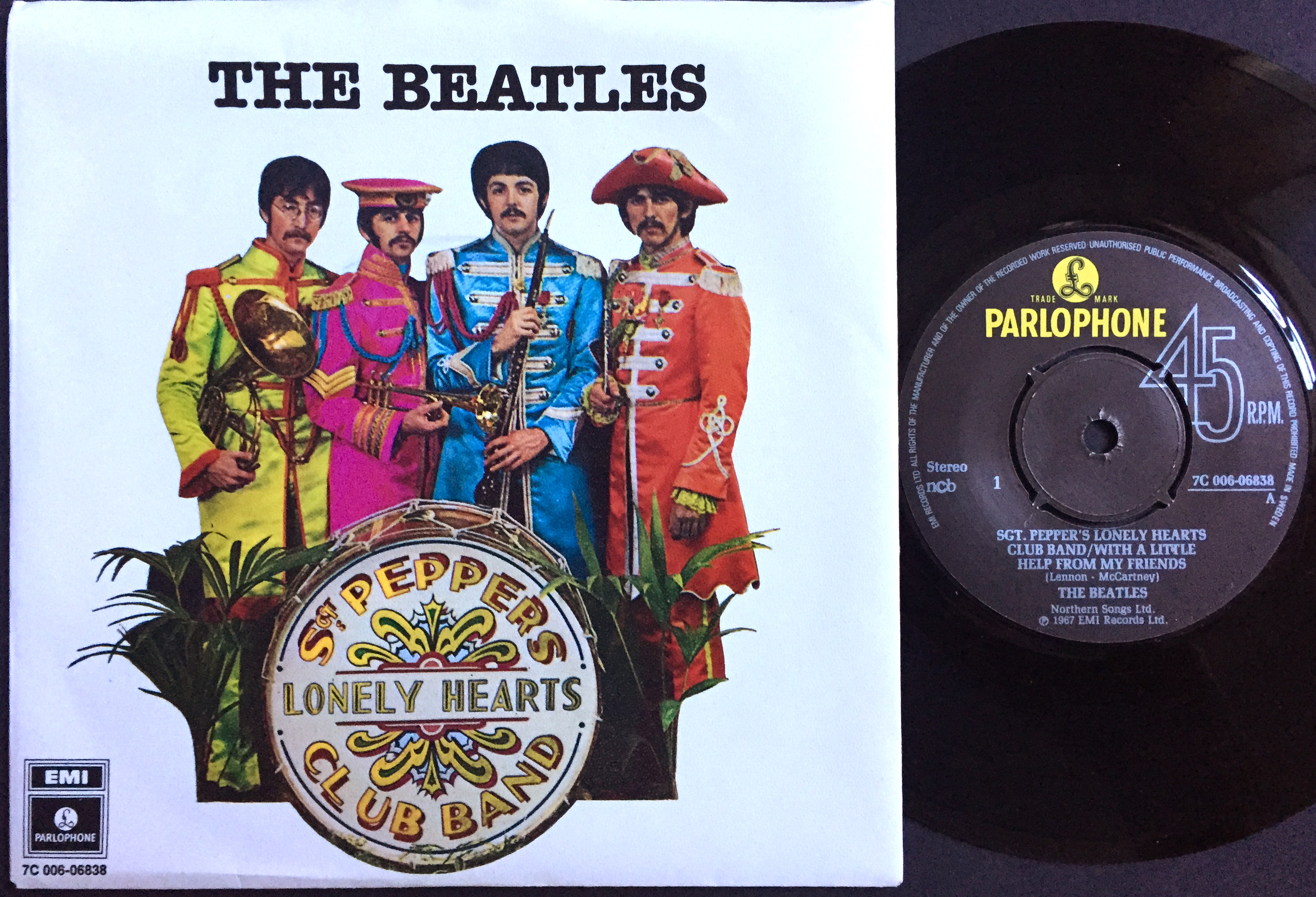 BEATLES - Sgt. Peppers lonely hearts.. Swe PS 1978