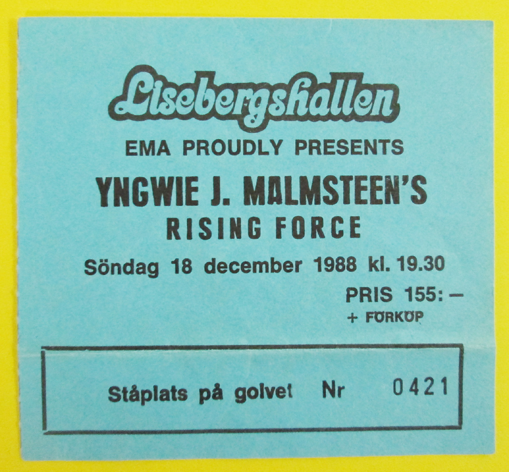 YNGWIE MALMSTEEN - Göteborg 1988