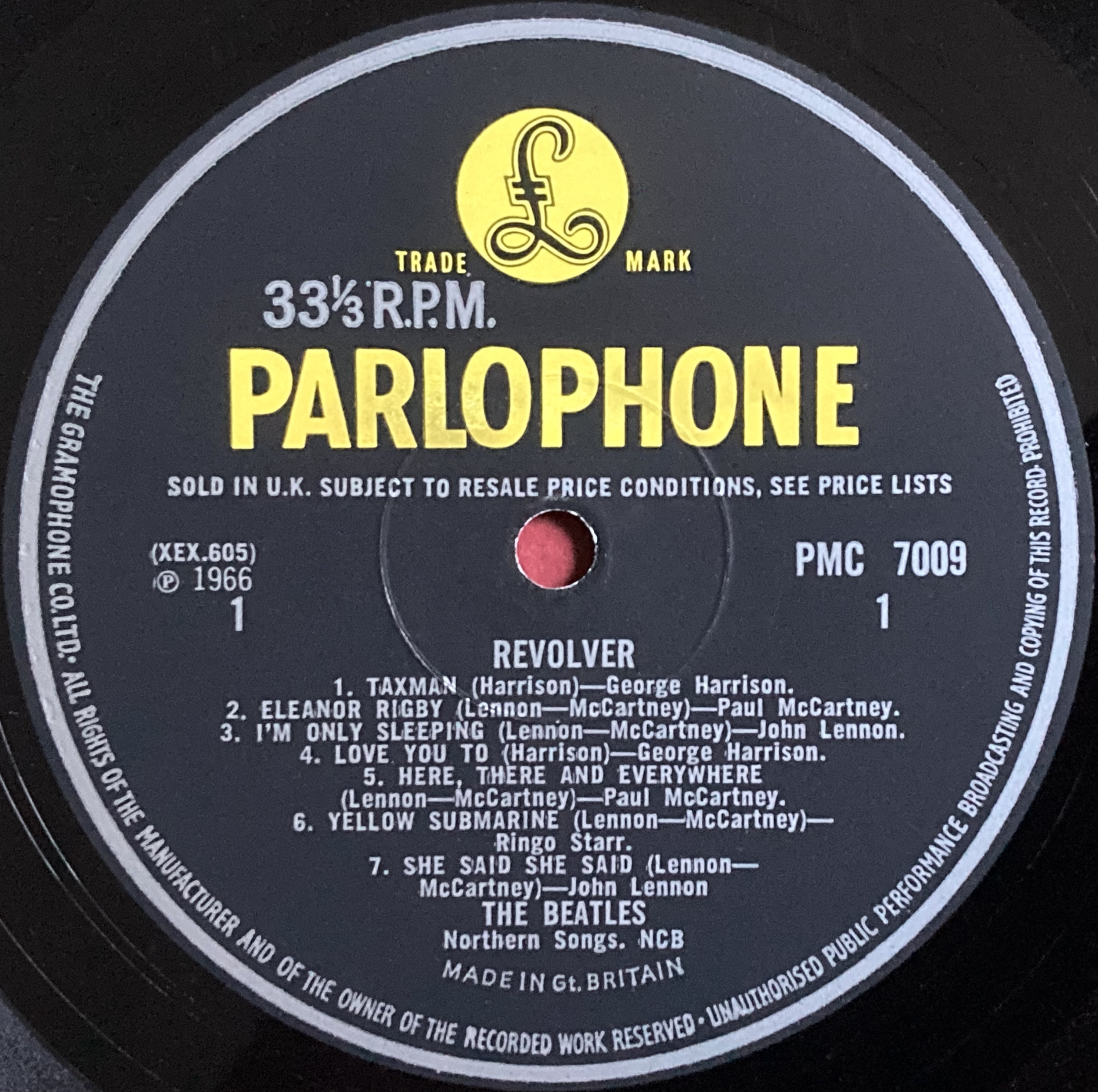 BEATLES - Revolver UK-orig Mono LP 1966 - 3