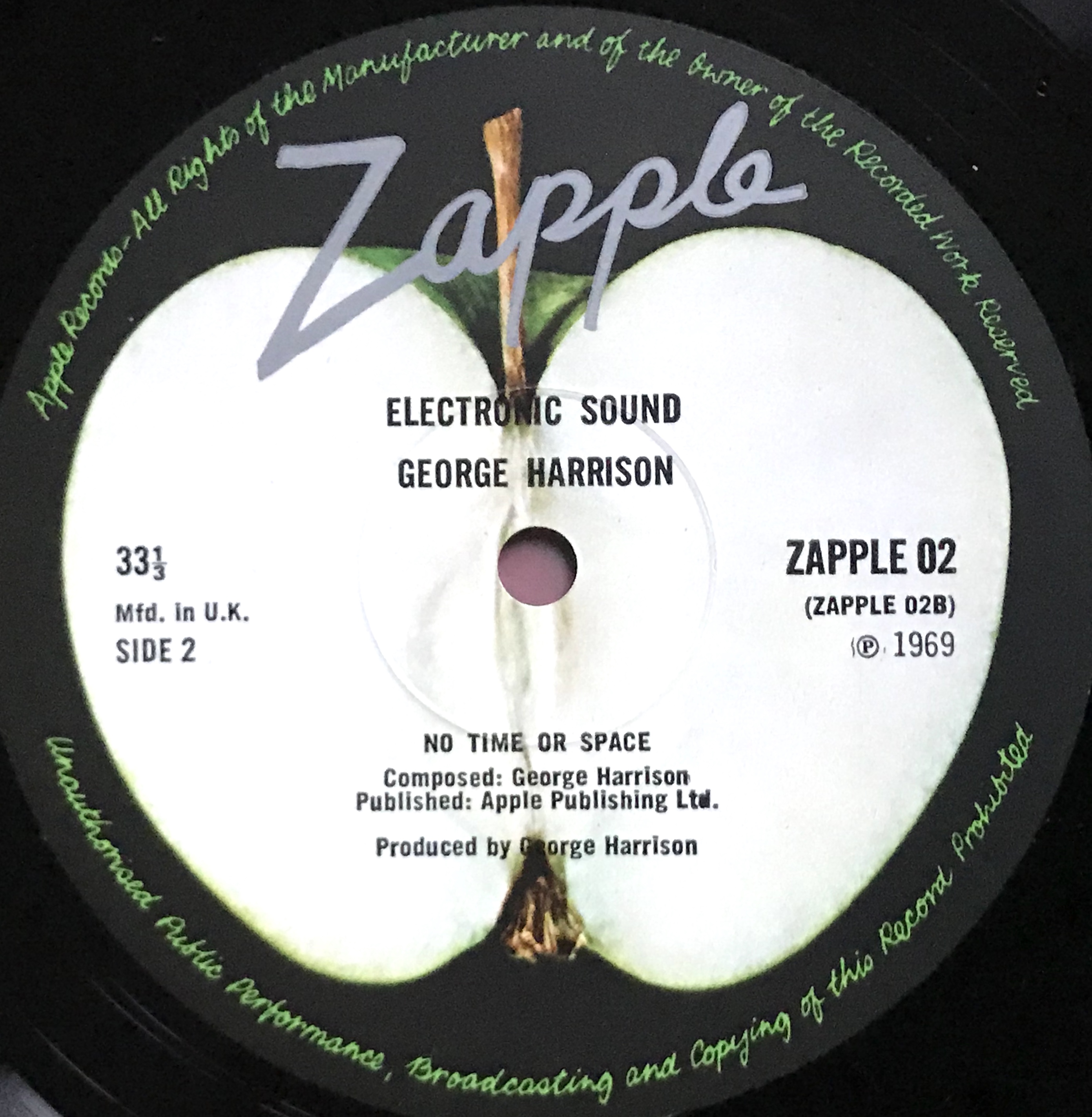 GEORGE HARRISON - Electronic sound UK LP 1969 - 4