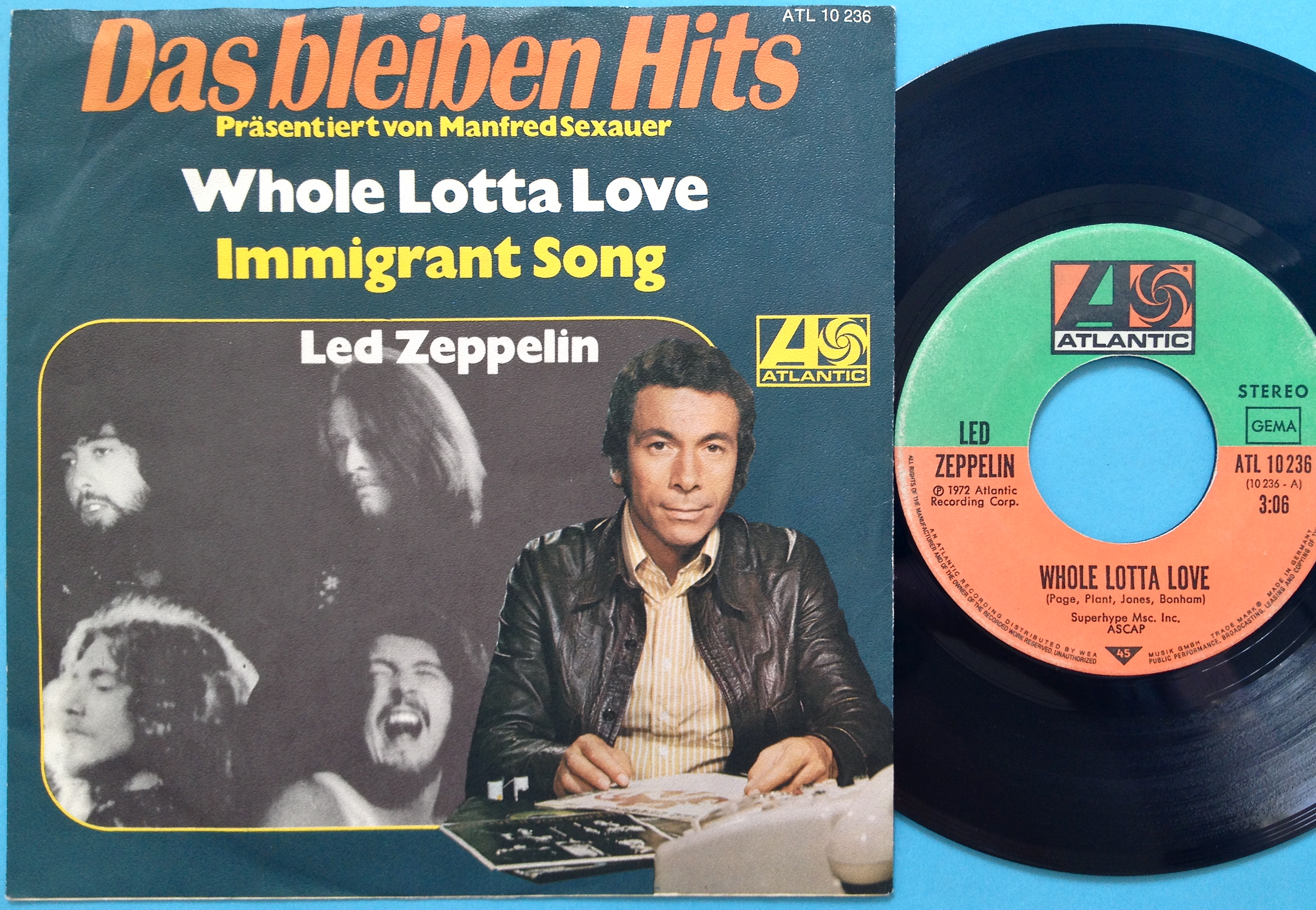 LED ZEPPELIN - Whole lotta love Ger PS 1972