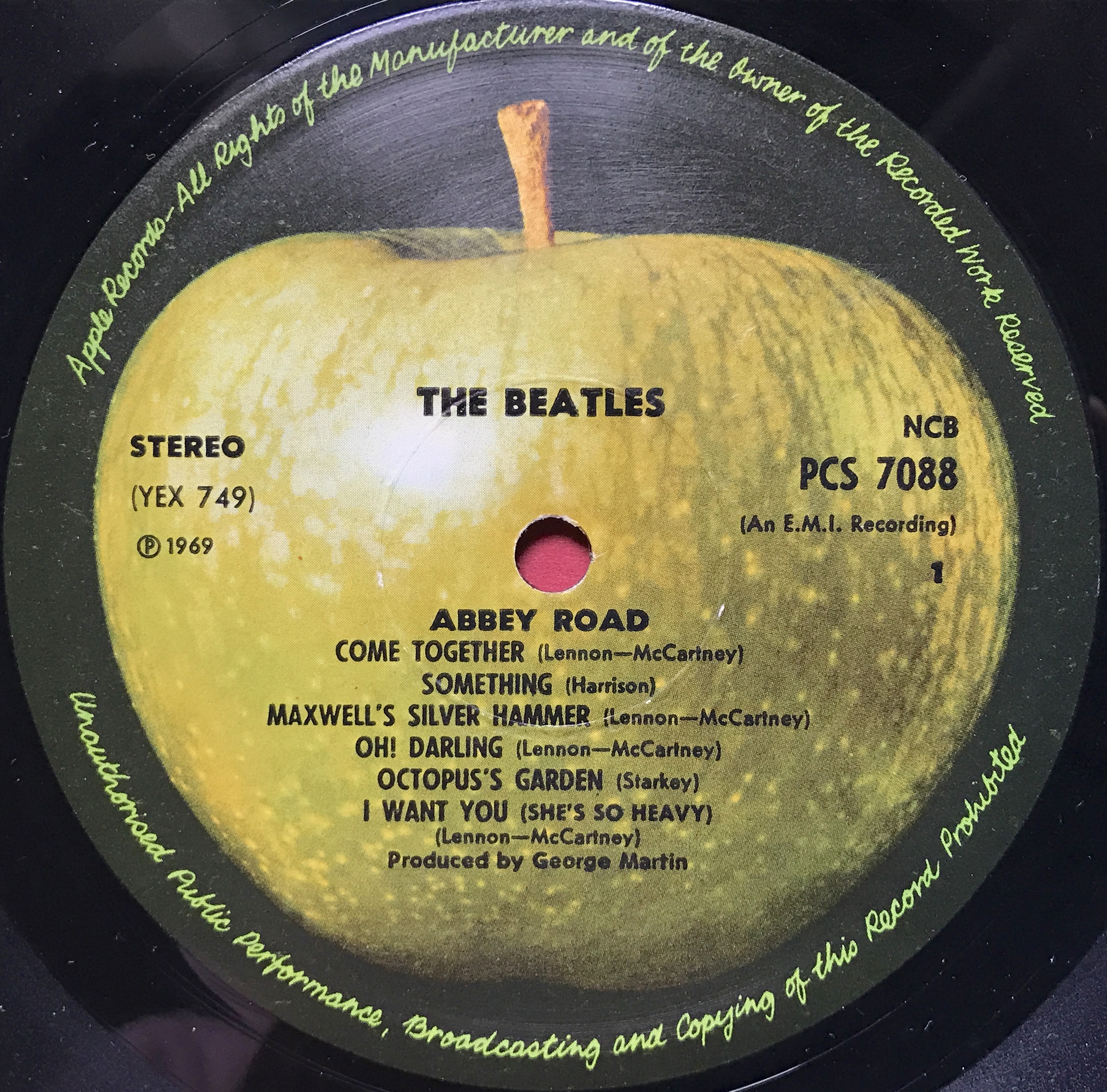 BEATLES - Abbey road Norway orig LP 1969 - 3