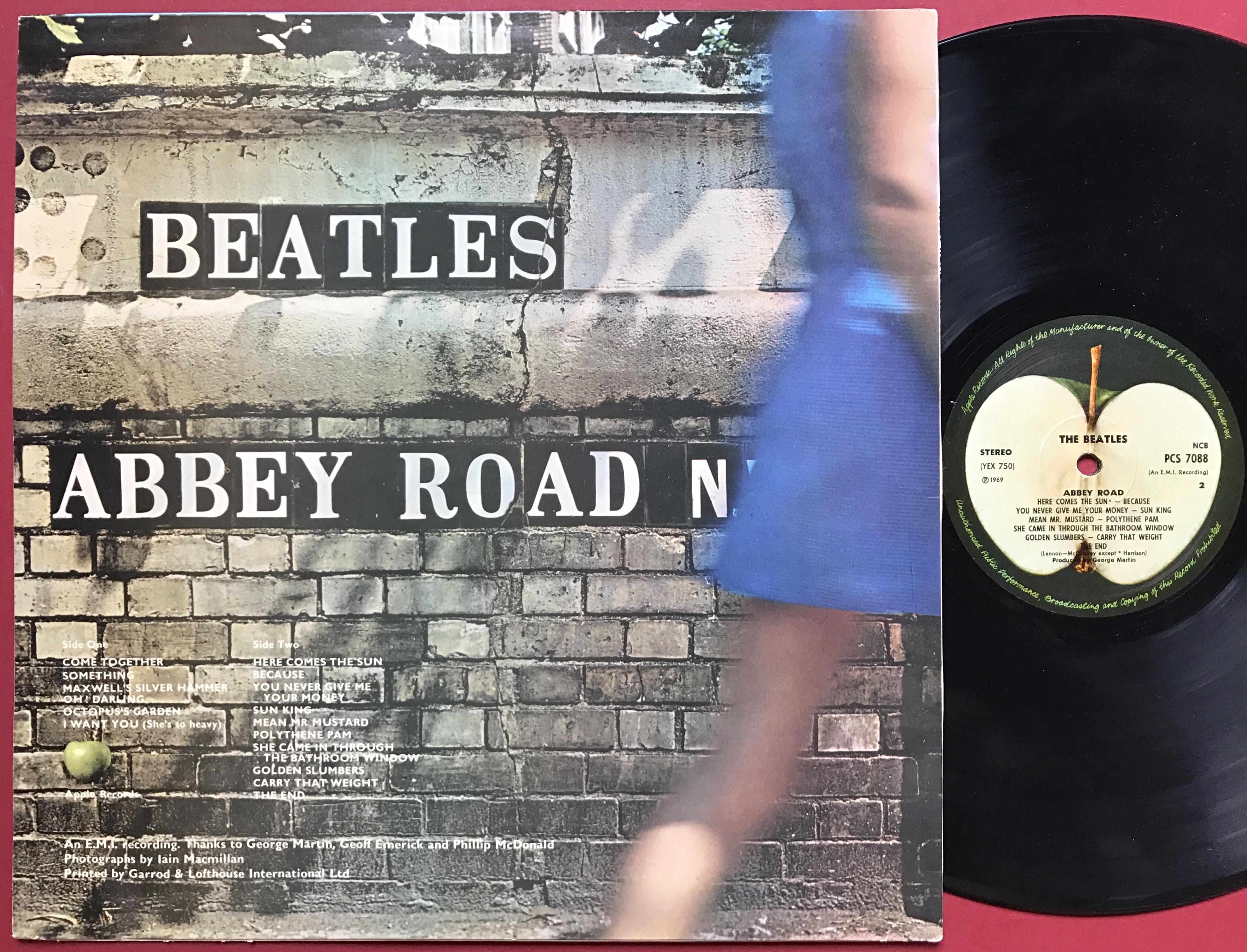 BEATLES - Abbey road Norway orig LP 1969 - 2