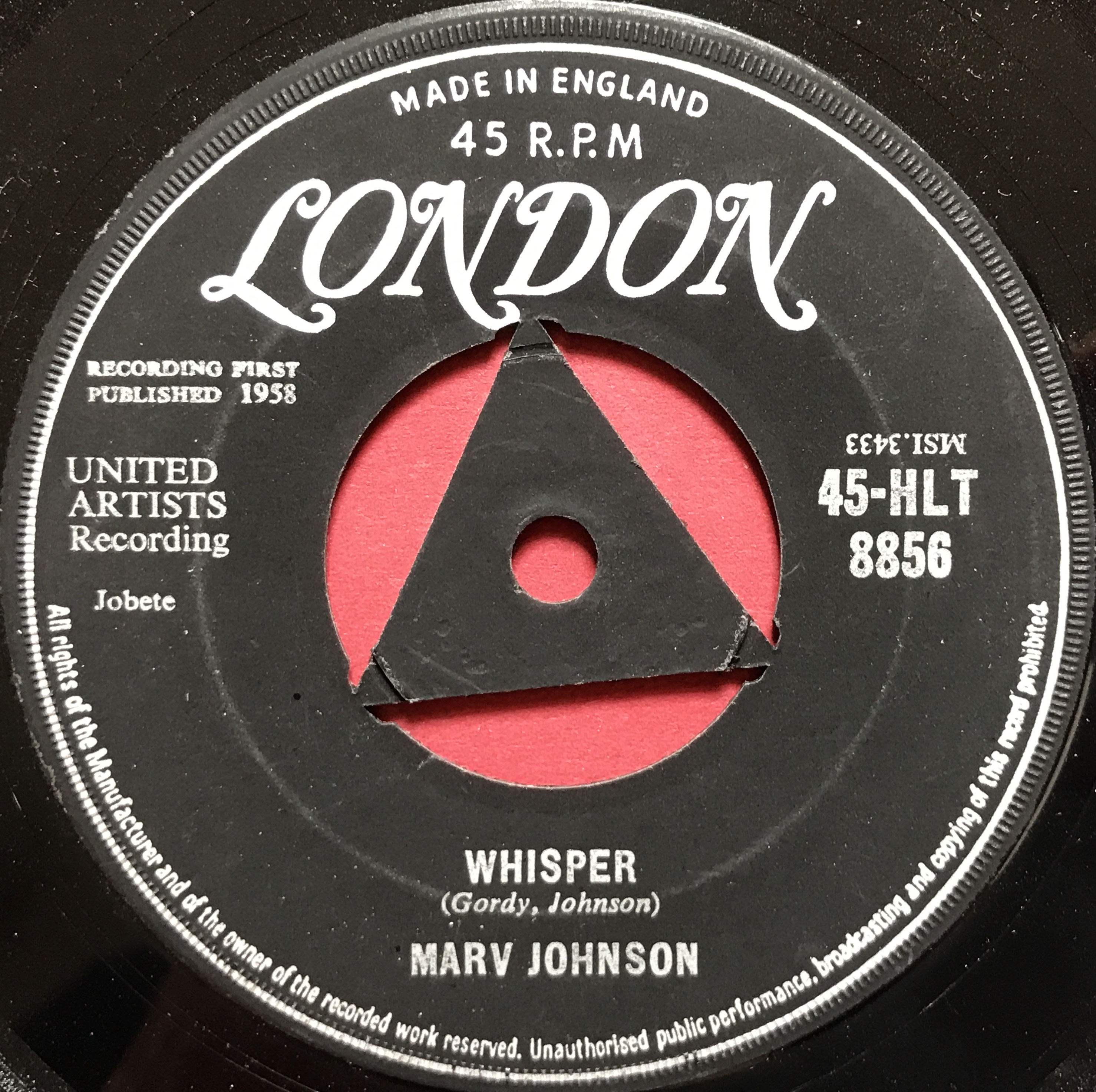 MARV JOHNSON - Come to me UK-orig London 7" 1958 - 4