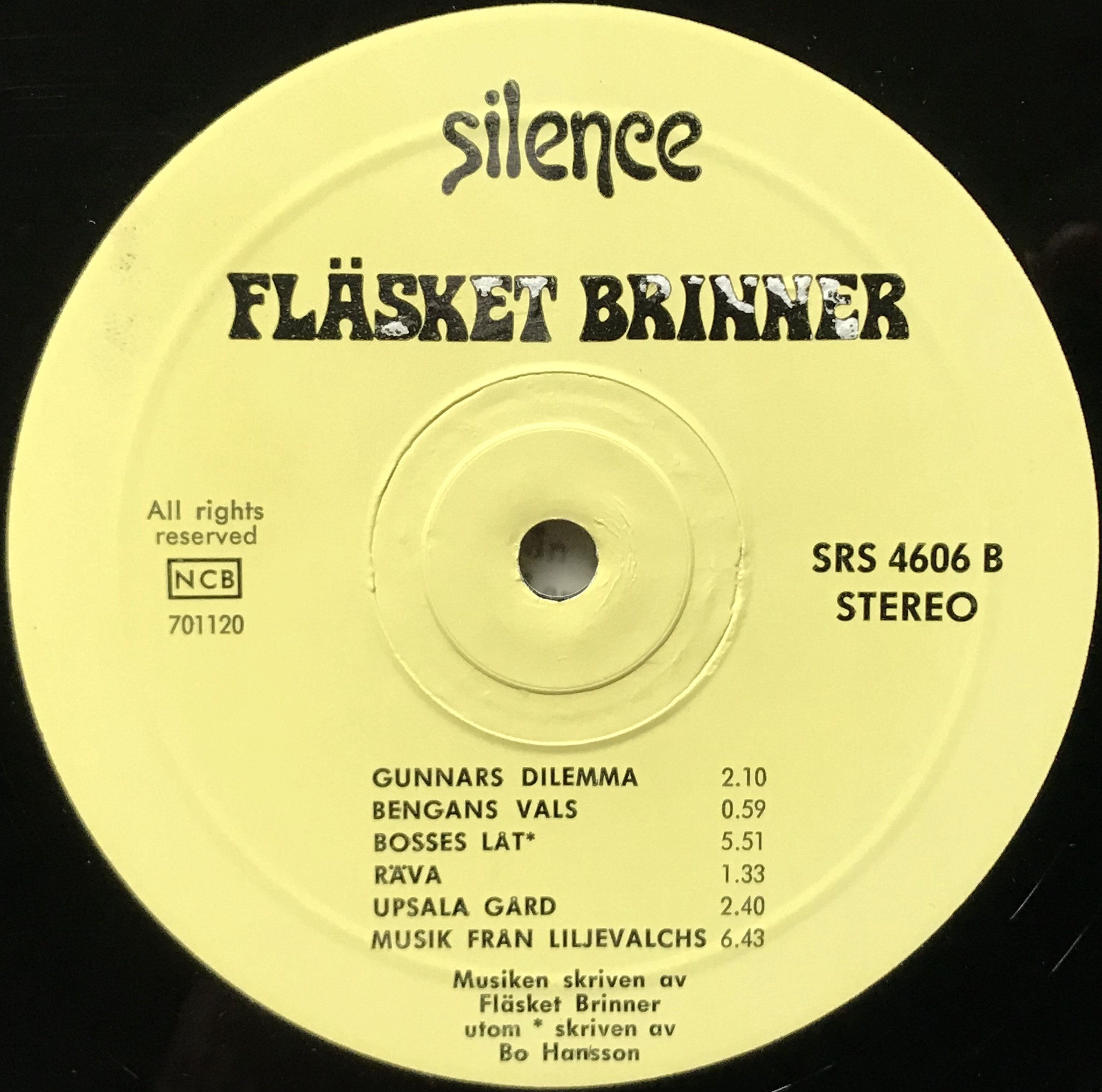 FLÄSKET BRINNER - "same" Swe-orig LP 1971 - 4