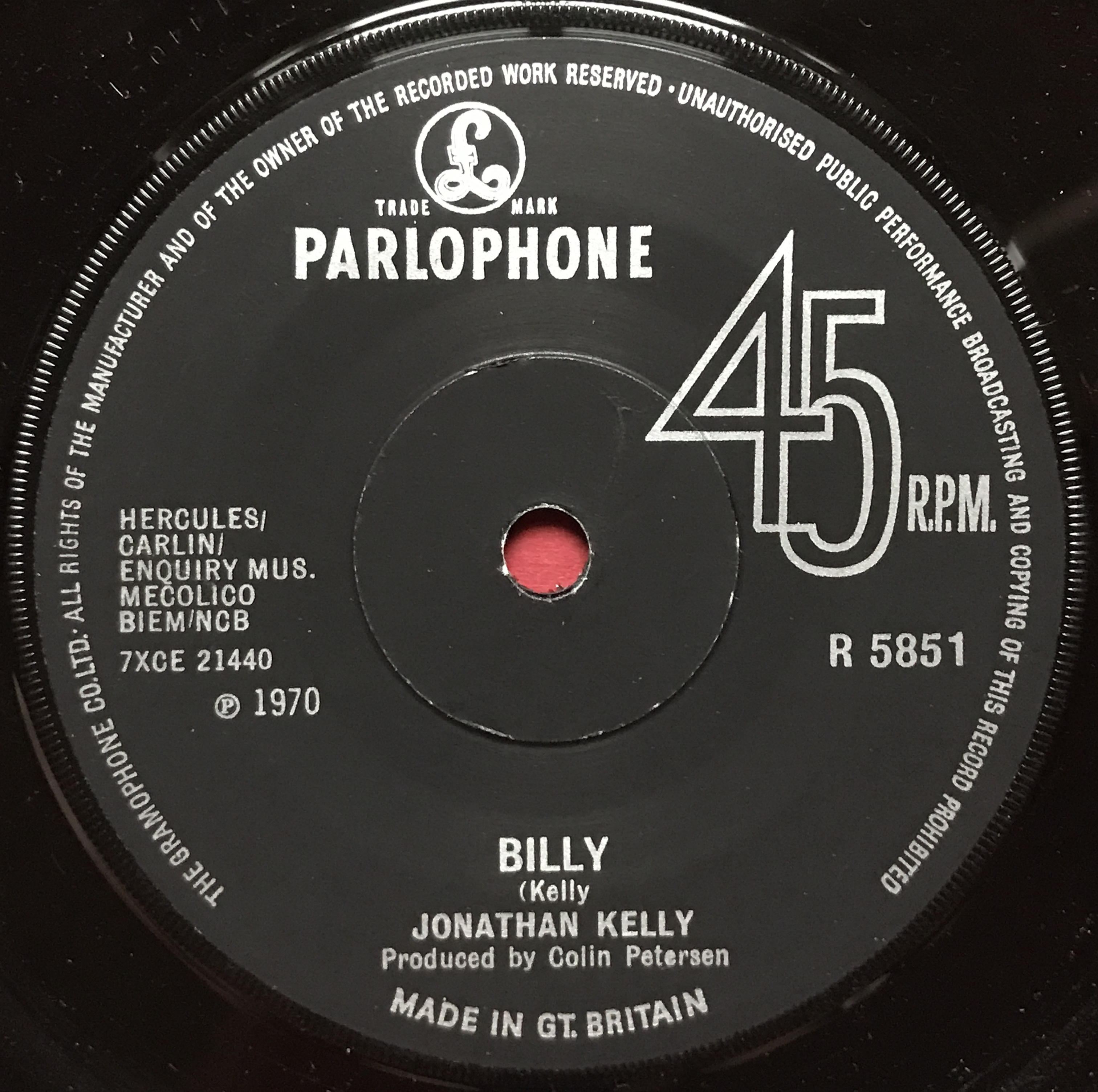 JONATHAN KELLY - Don´t you believe it? E. CLAPTON UK-orig 7" 1970 - 4