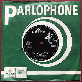 JONATHAN KELLY - Don´t you believe it? E. CLAPTON UK-orig 7" 1970