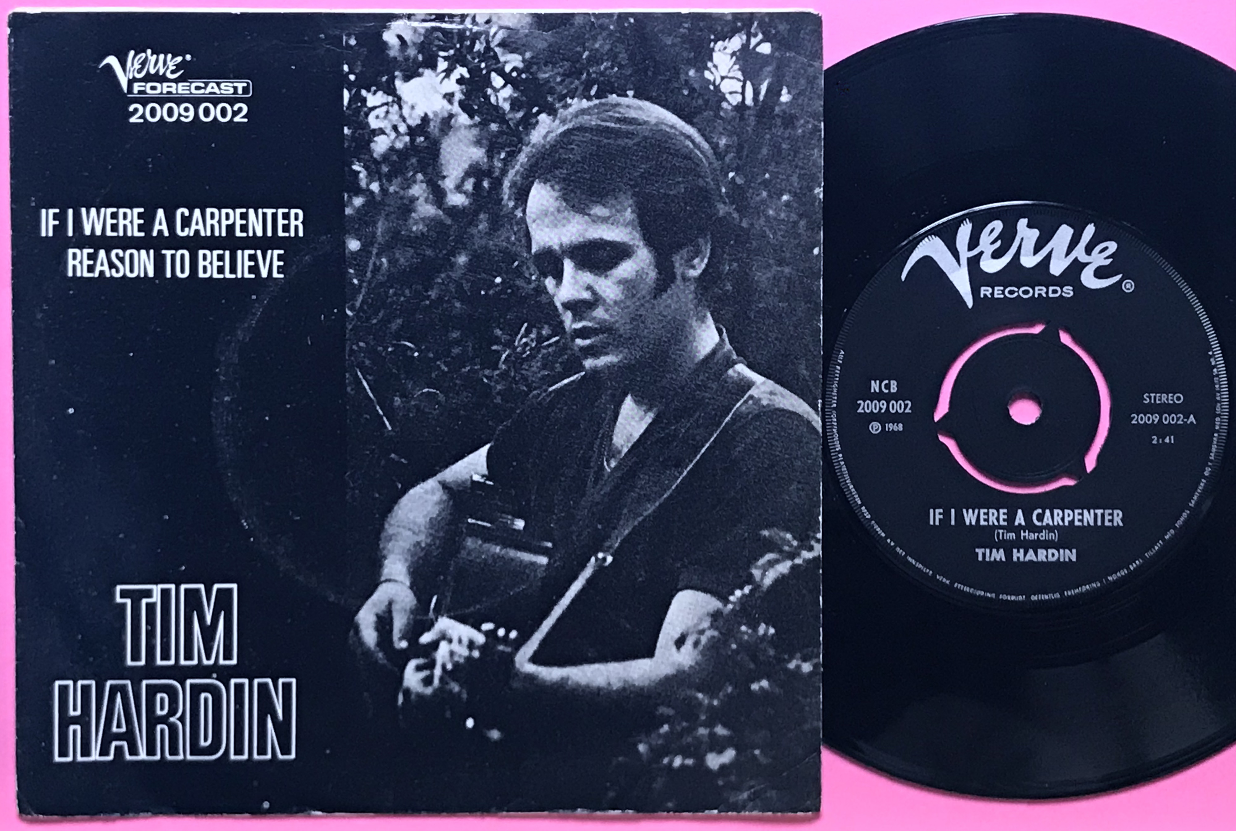 TIM HARDIN - If I were a carpenter / Reason to believe Norsk PS 1970