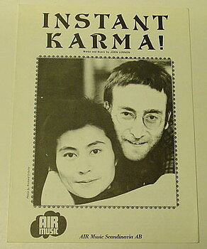 John Lennon / Yoko Ono - Instant Karma Sheet music 1970