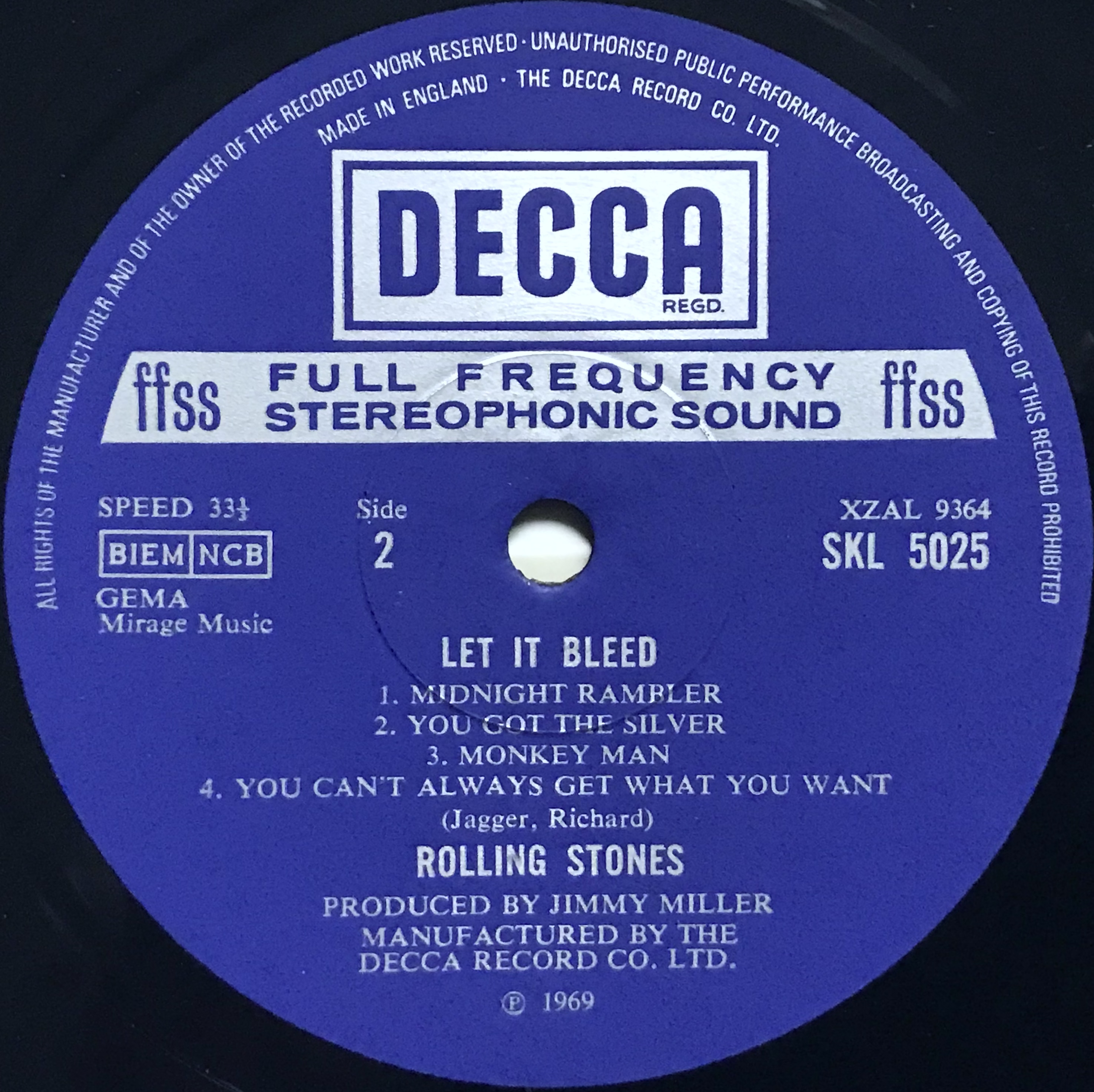 Nostalgipalatset - ROLLING STONES - Let it bleed UK Stereo