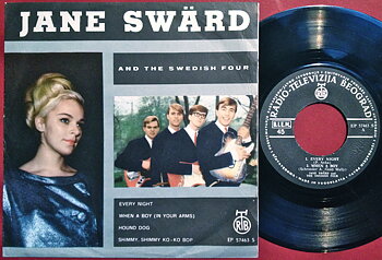 JANE SWÄRD & SWEDISH FOUR - Every night +3 EP Swe 1965