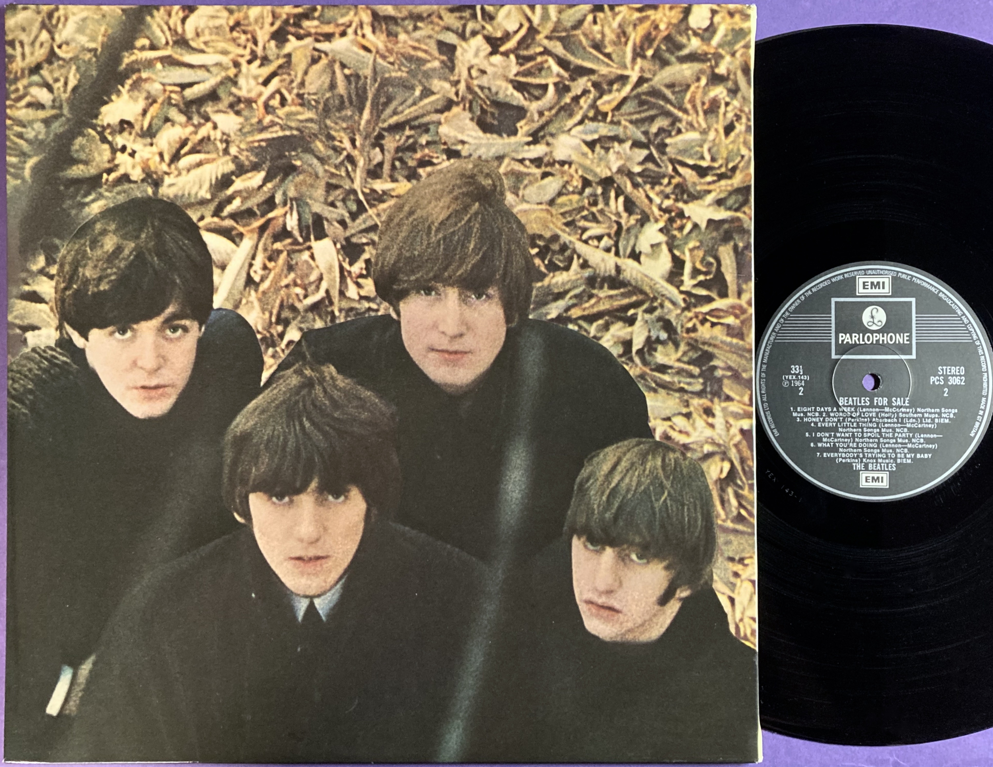 BEATLES - For sale UK stereo LP 1964 - 2