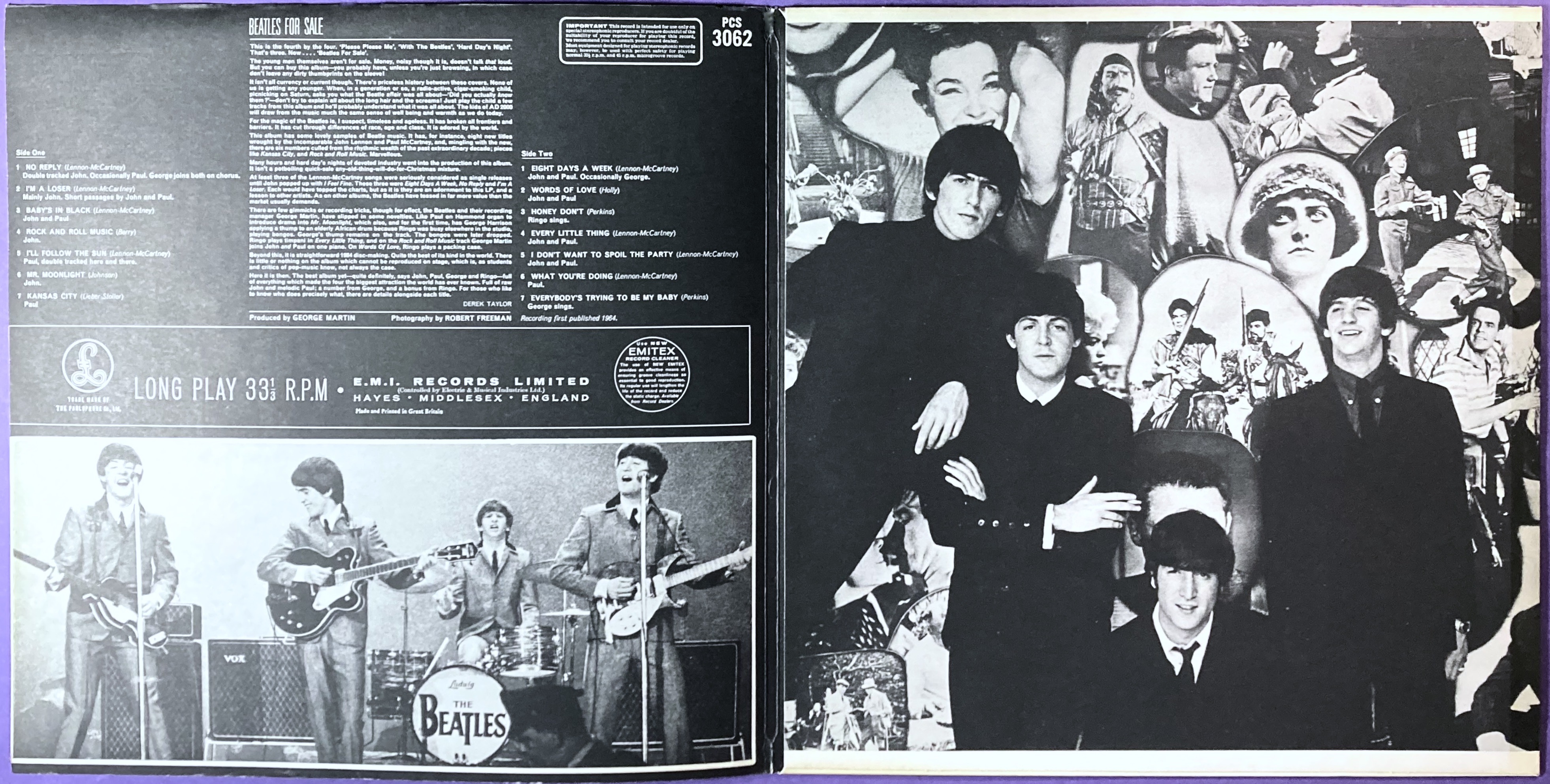BEATLES - For sale UK stereo LP 1964 - 3