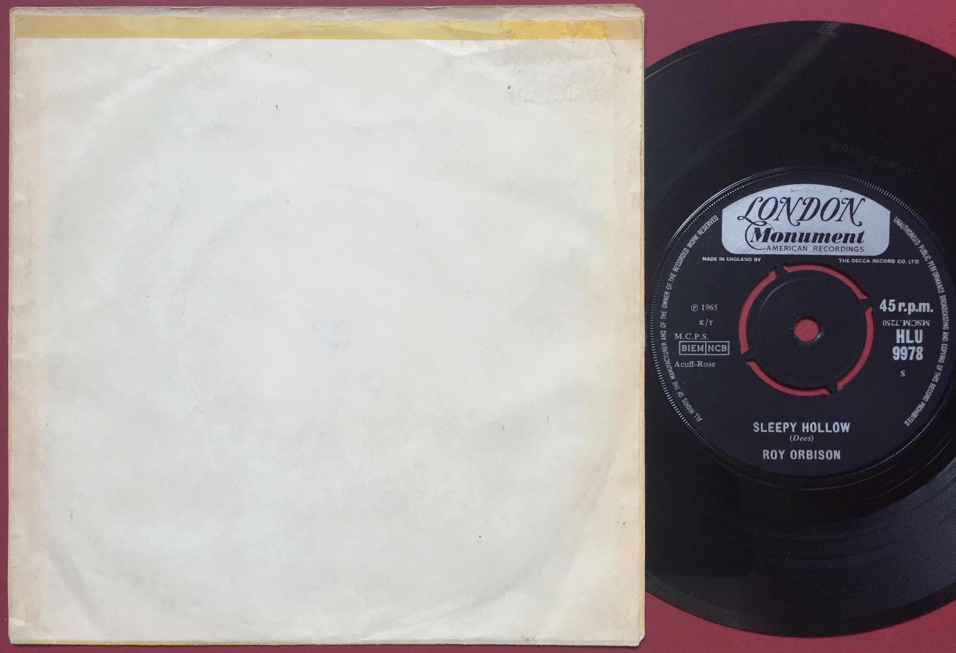 ROY ORBISON - You´re my girl Dansk PS 1965 - 2