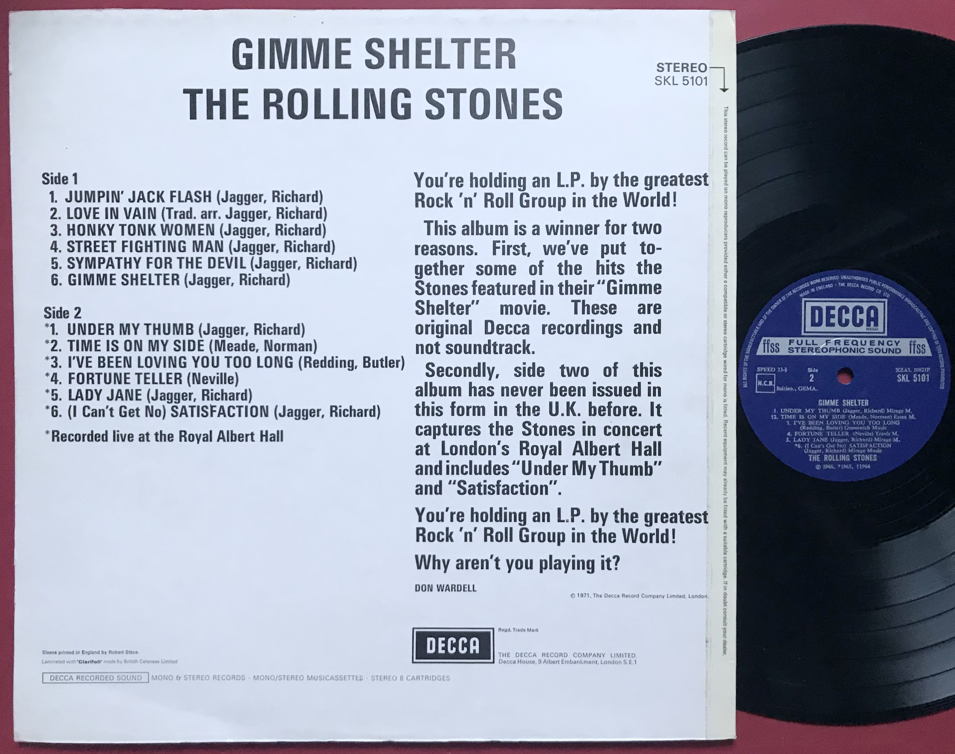 ROLLING STONES - Gimme shelter UK-orig LP 1971 - 3