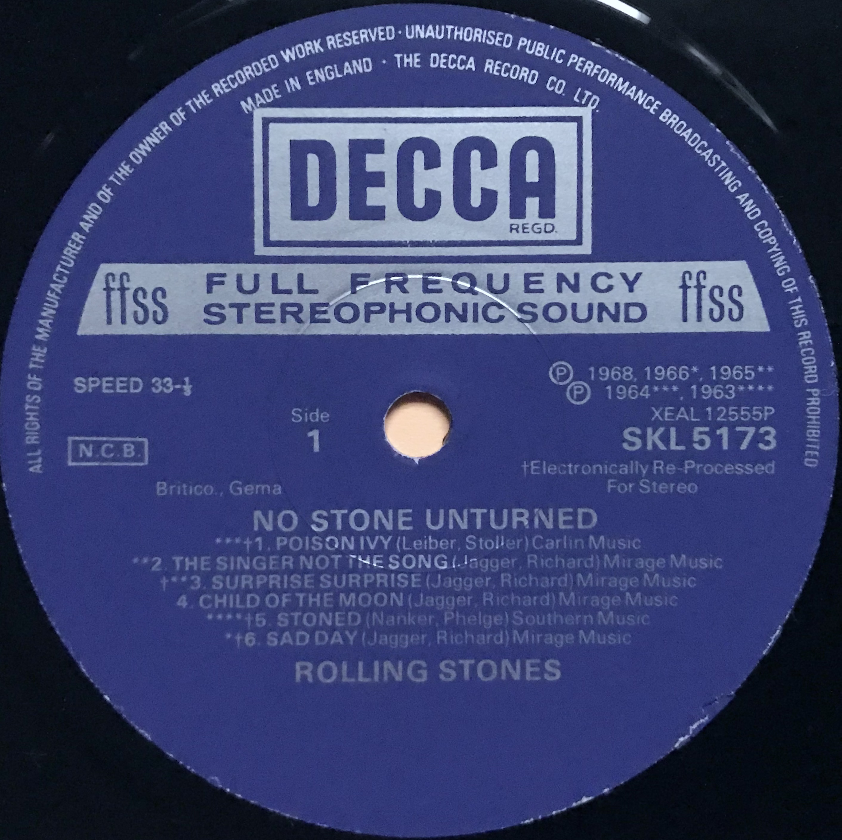 ROLLING STONES - No stone unturned UK-orig LP 1973 - 4
