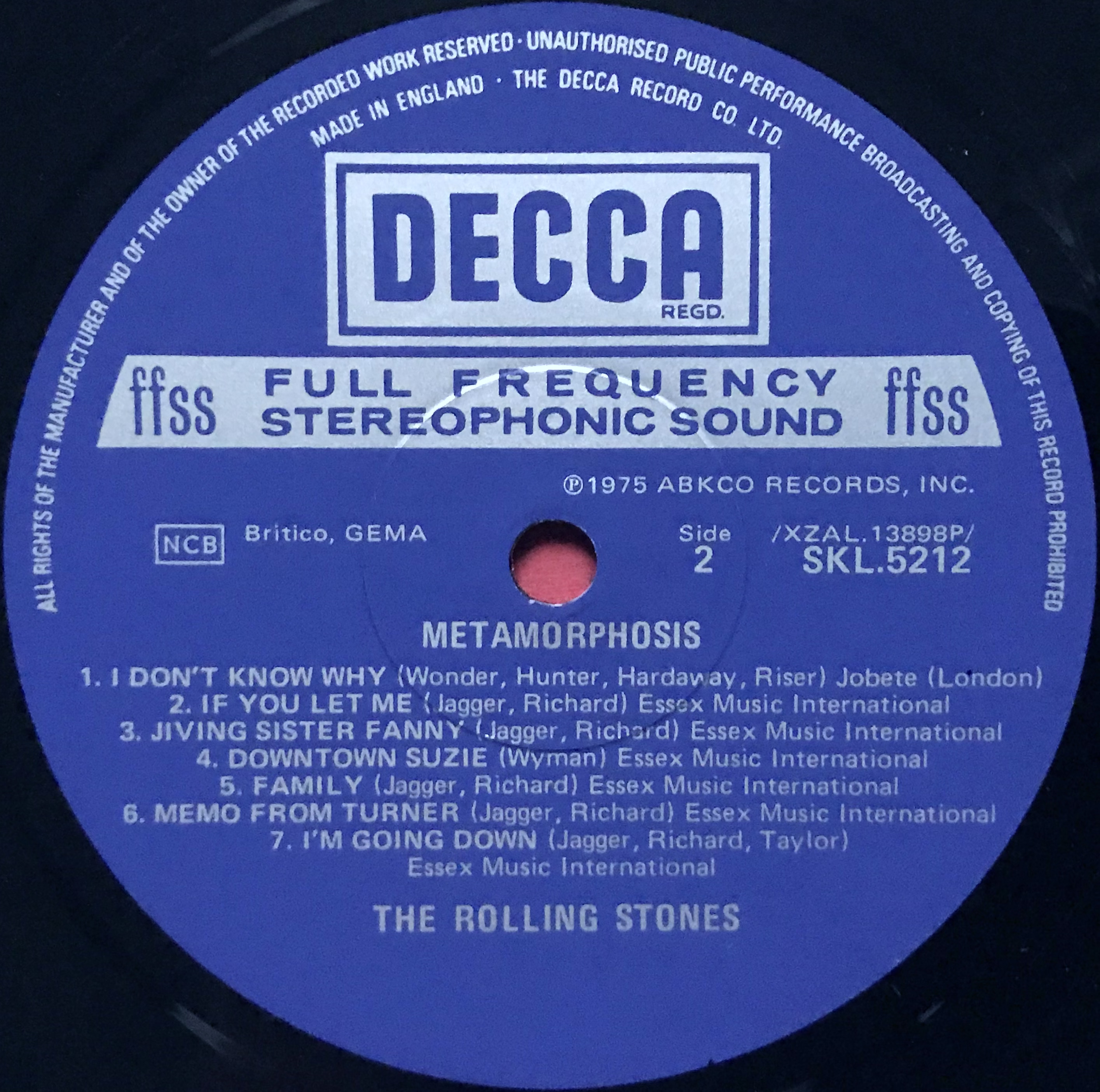 ROLLING STONES - Metamorphosis UK-orig LP 1975 - 5