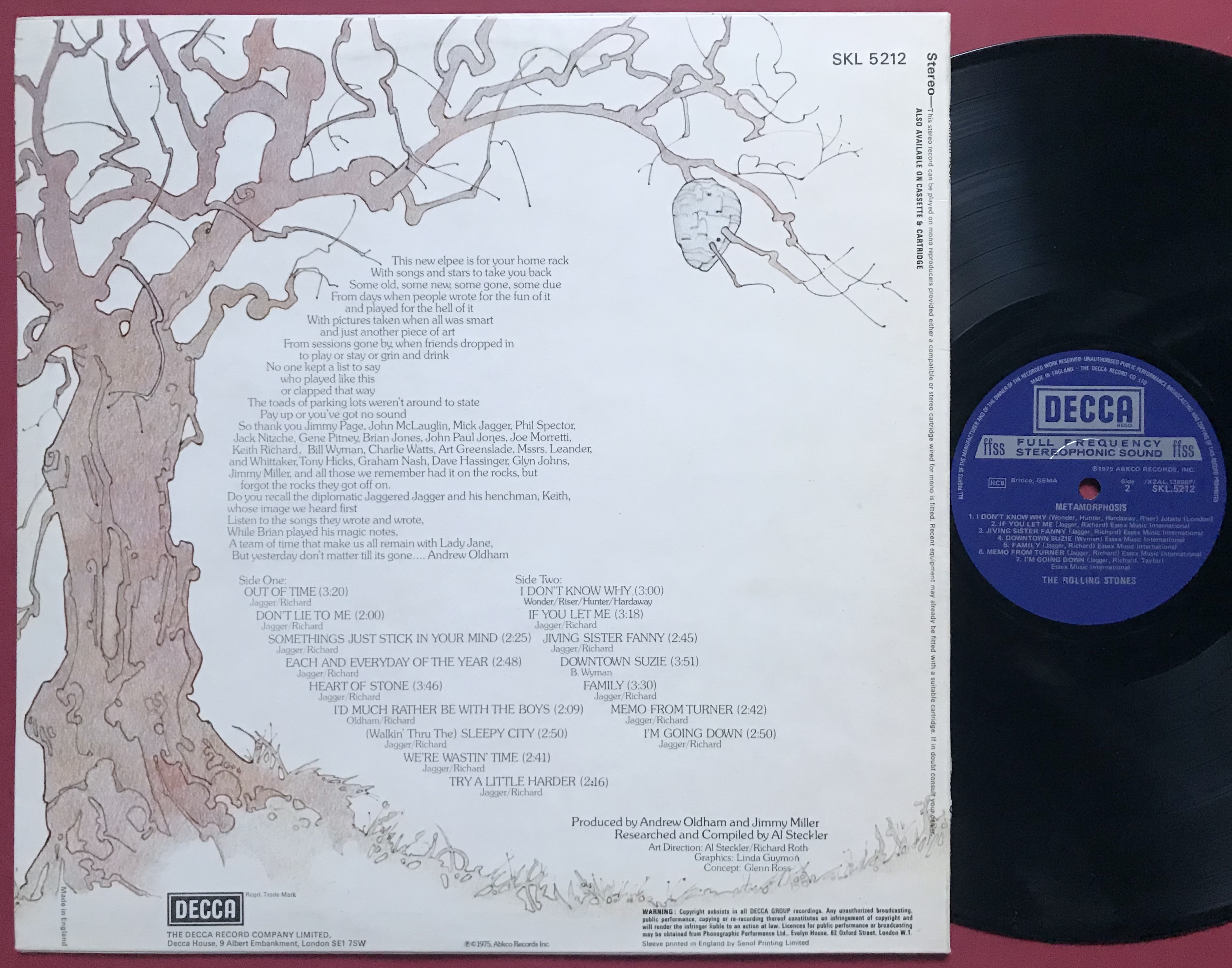 ROLLING STONES - Metamorphosis UK-orig LP 1975 - 3
