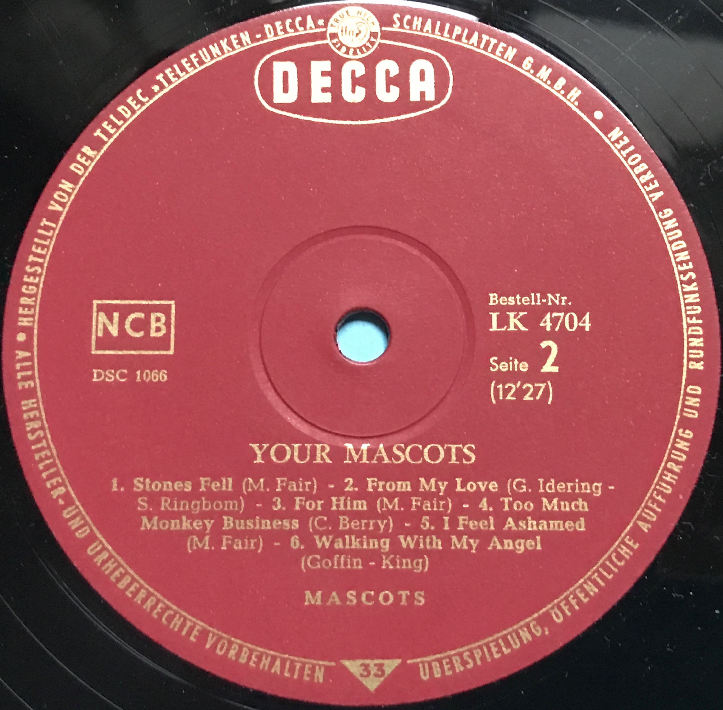 MASCOTS - Your Mascots Ger-orig LP 1965 - 4