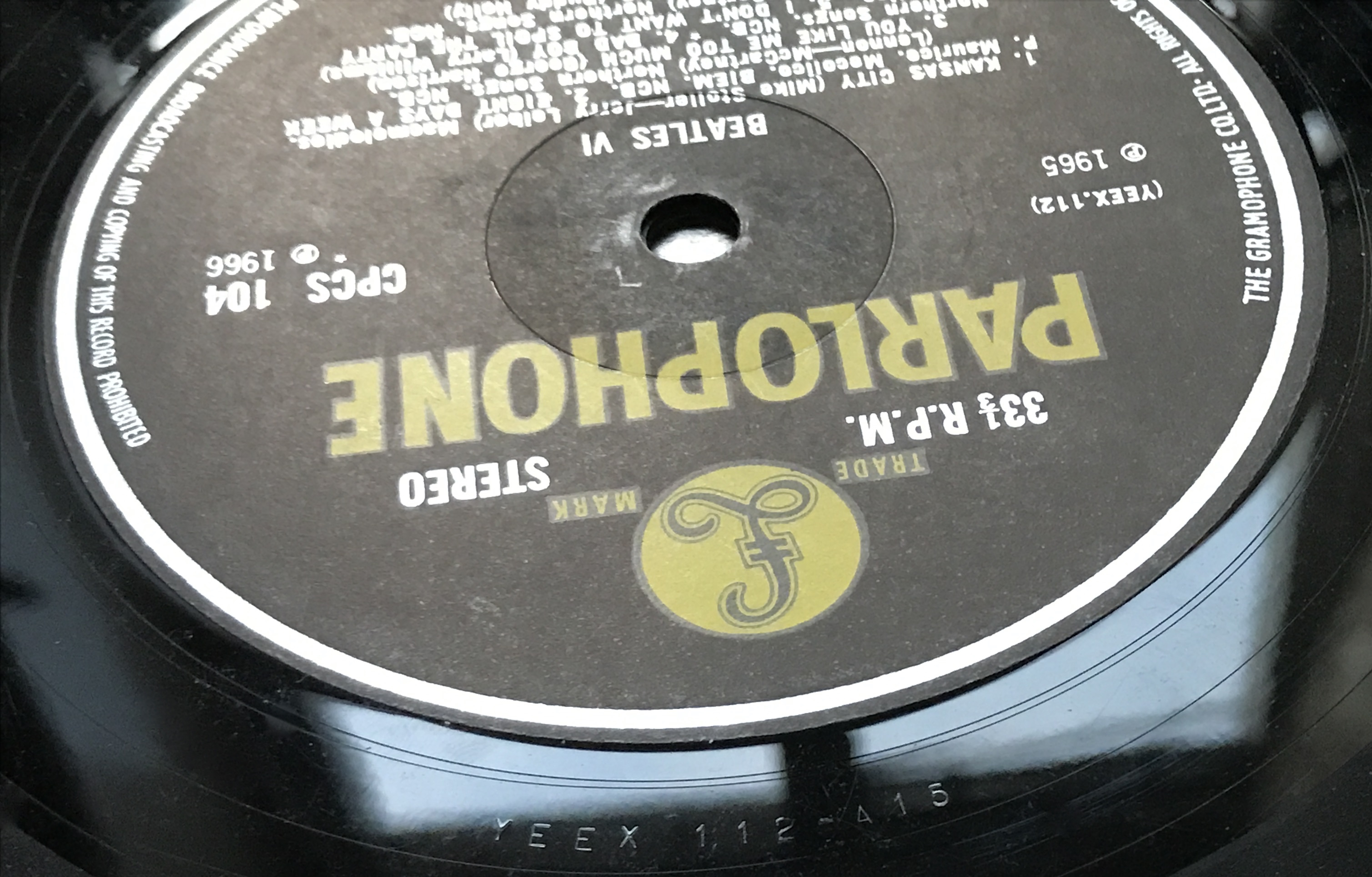 BEATLES - VI (6) UK-orig EXPORT LP 1966 - 5