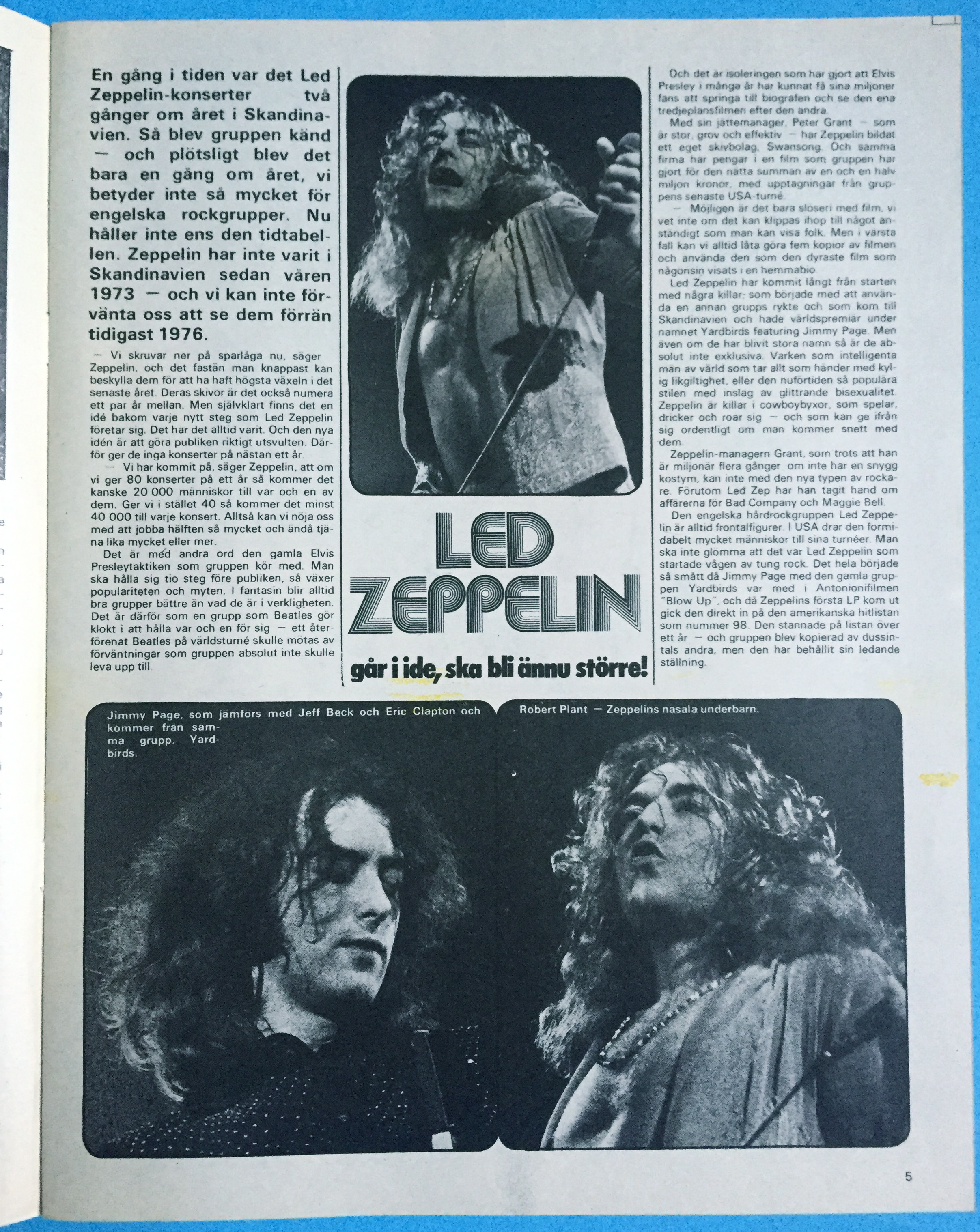 GO - Nr 3 1975 Gary Glitter omslag - 2