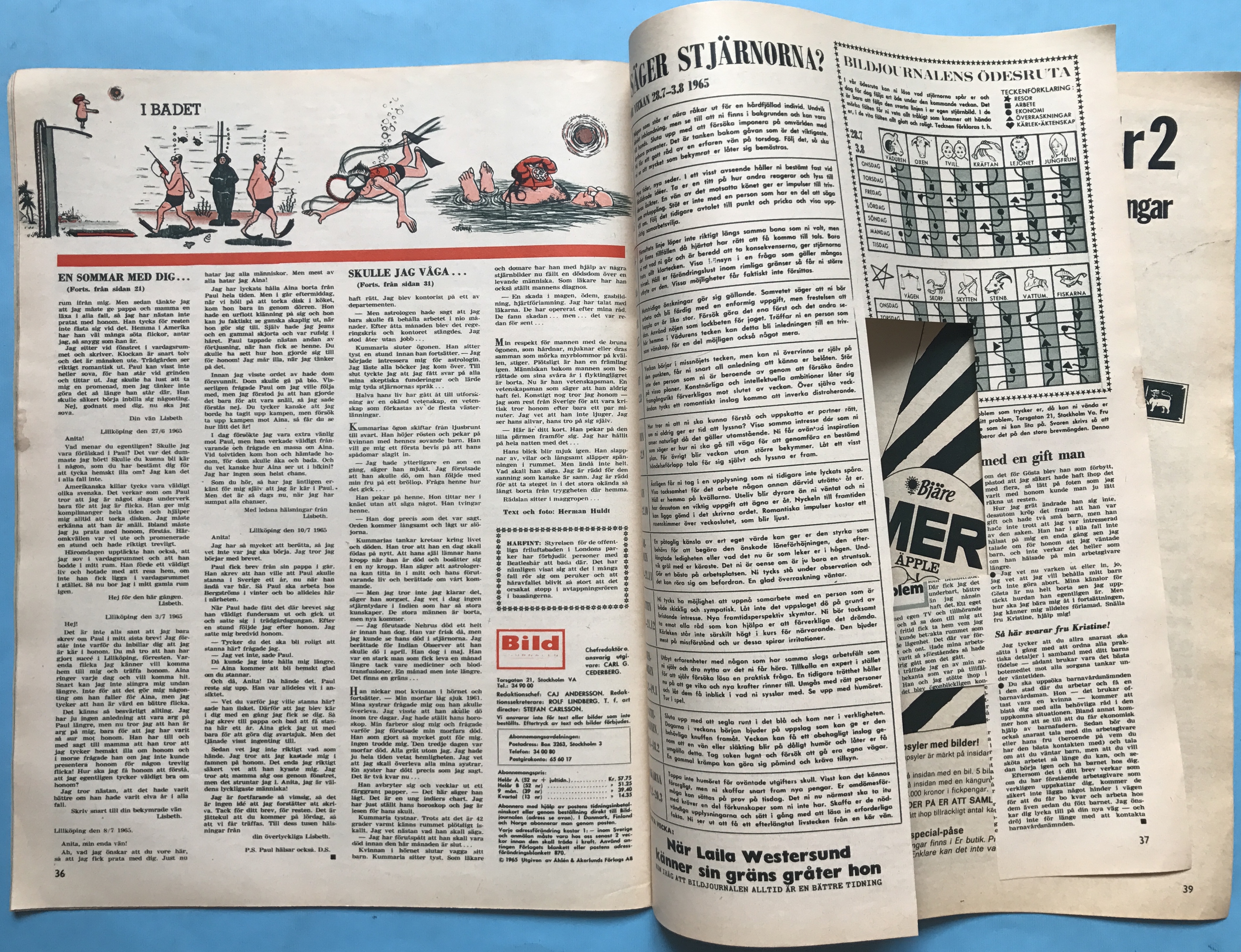 BILDJOURNALEN - nr 30 1965 Hep stars Svenne omslag - 5