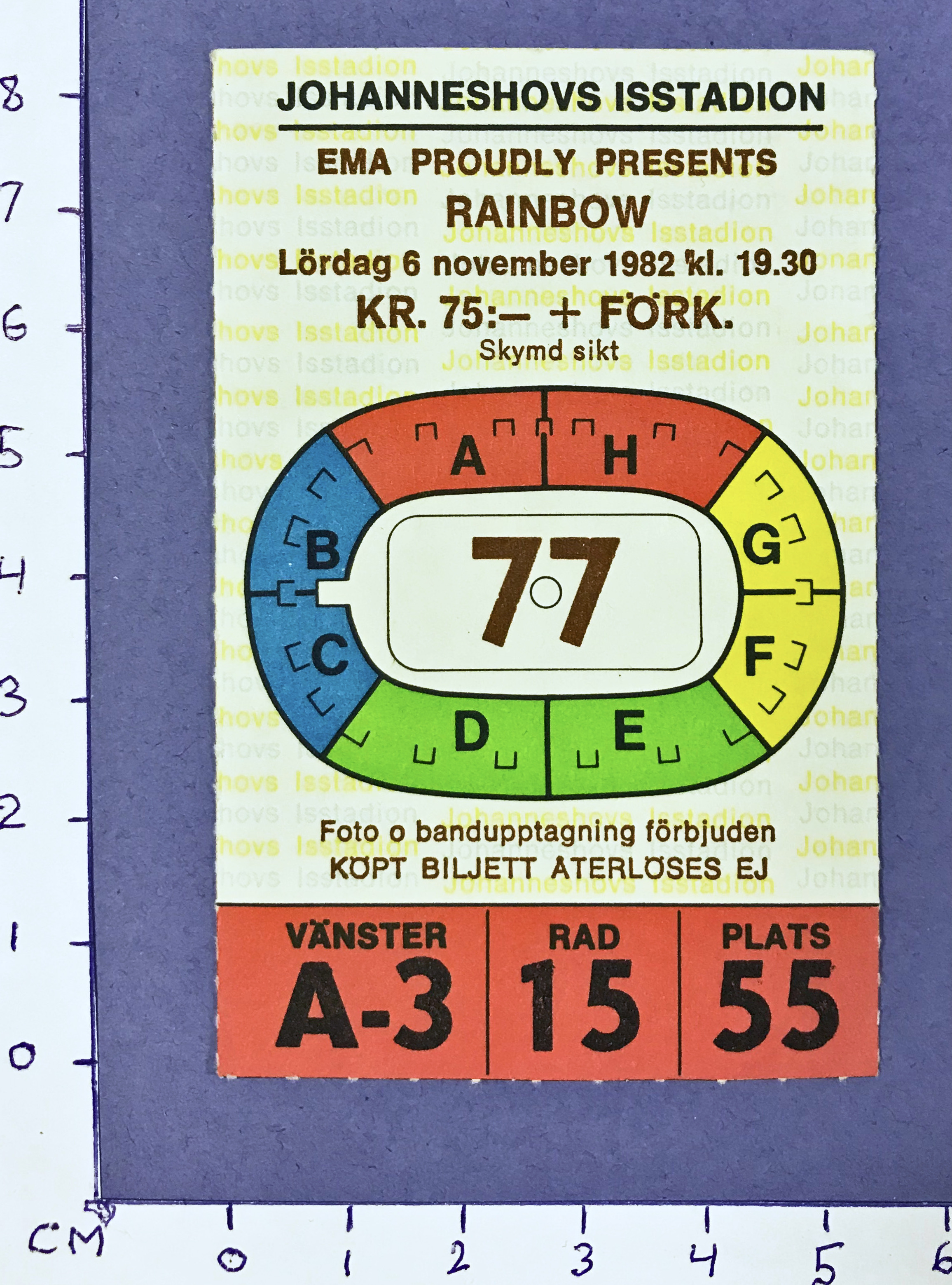 RAINBOW - Stockholm 1982