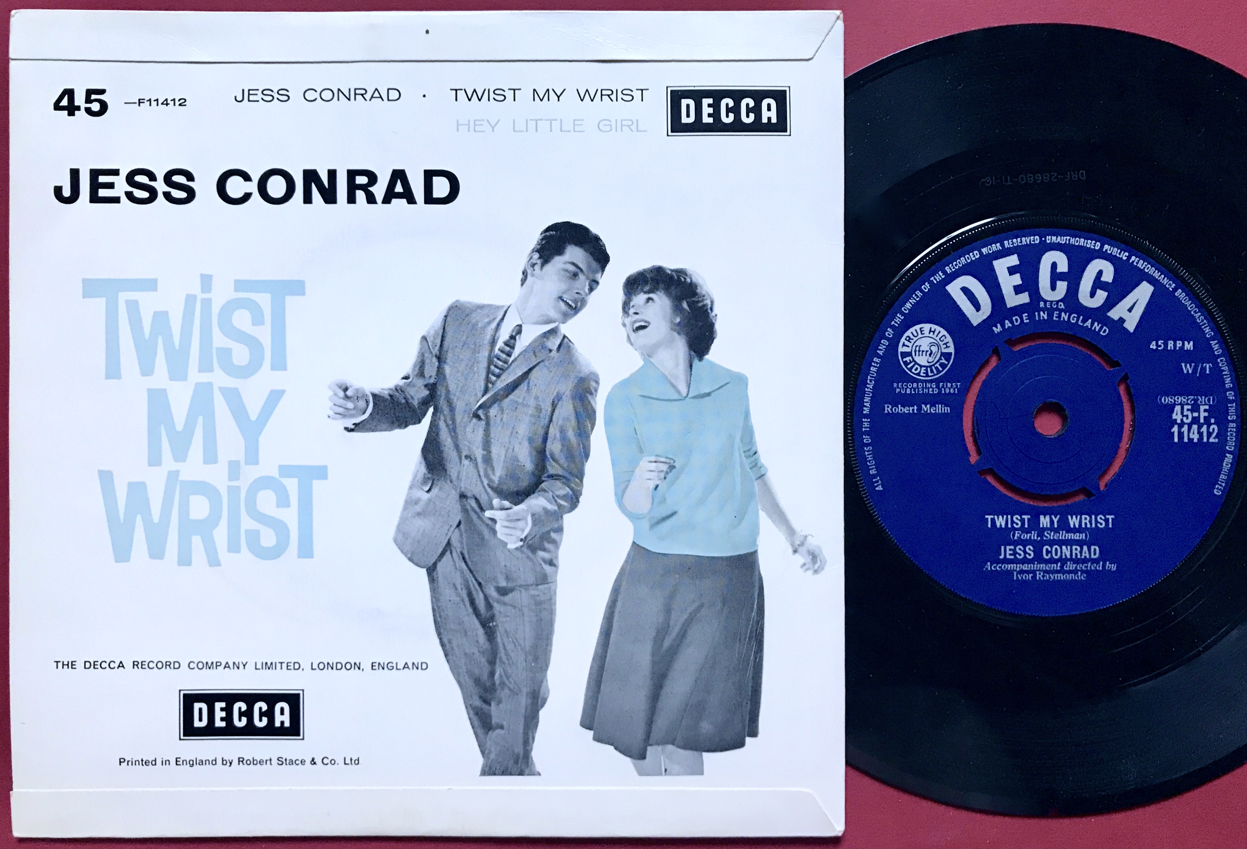 JESS CONRAD - Hey little girl UK PS 45 1961 - 2