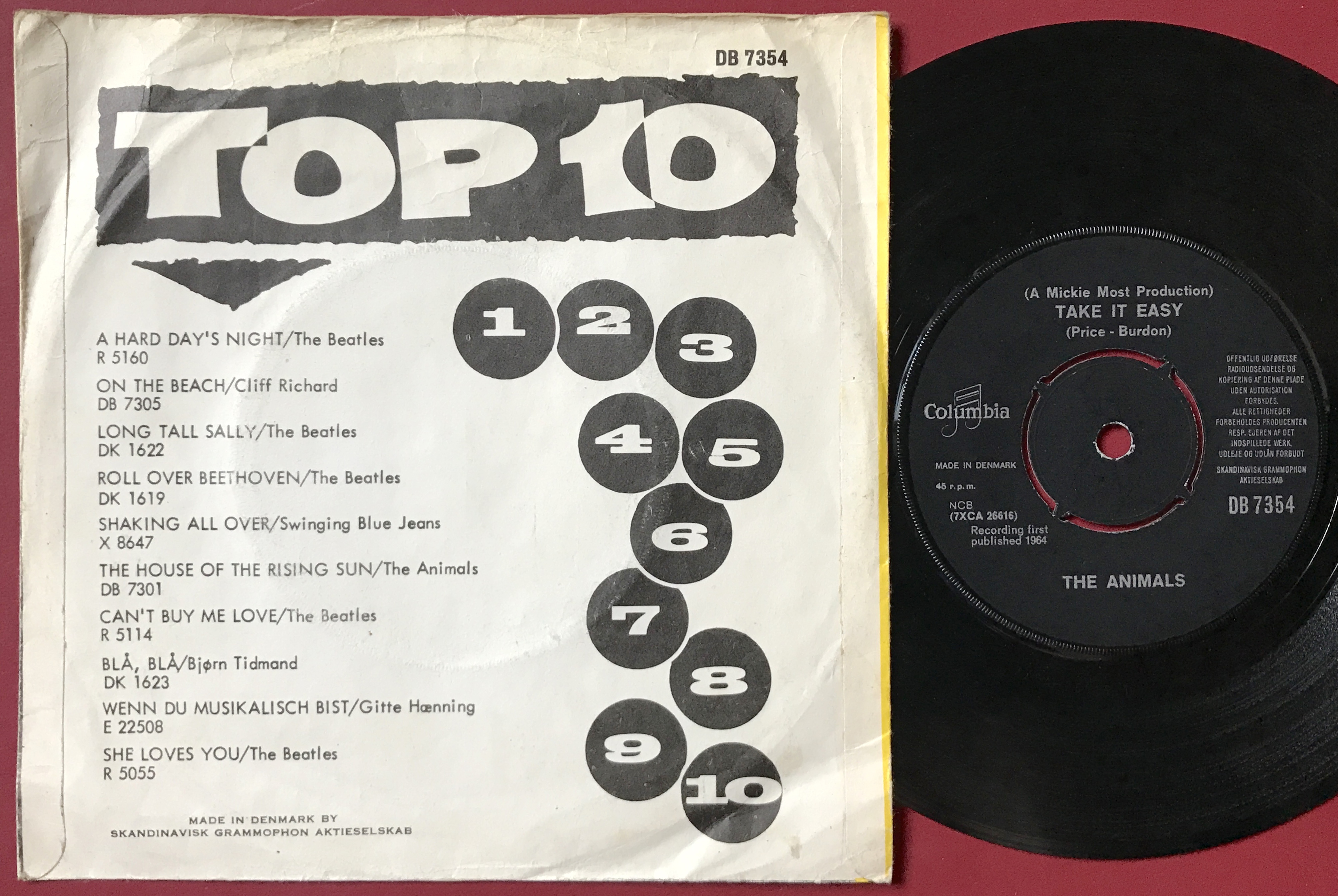 ANIMALS - I´m crying Danish 1964 PS - 2