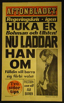 AFTONBLADET LÖPSEDEL - BOHMAN OCH ULLSTEN (1978)