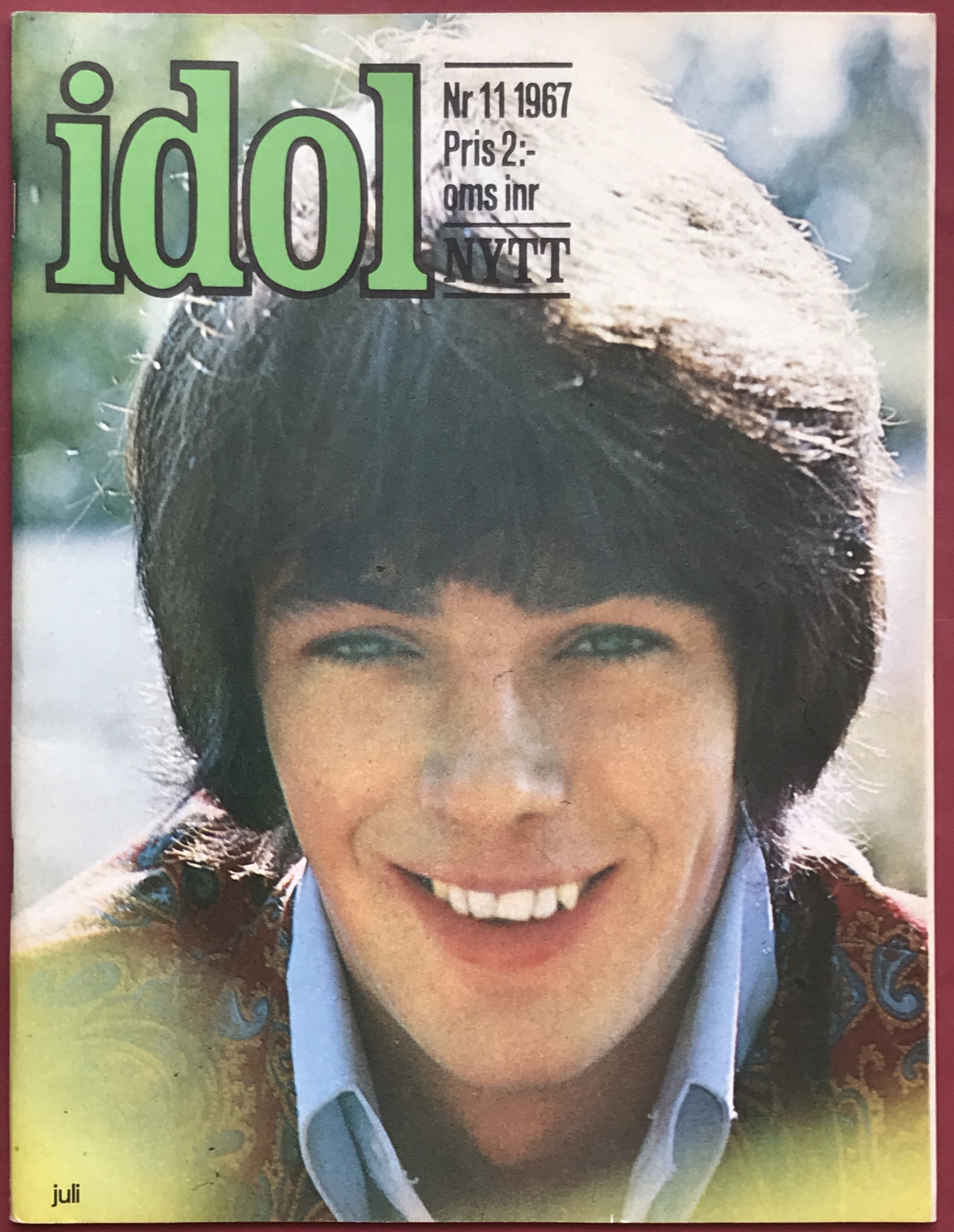IDOLNYTT - No 11 1967 TAGES / Tommy omslag