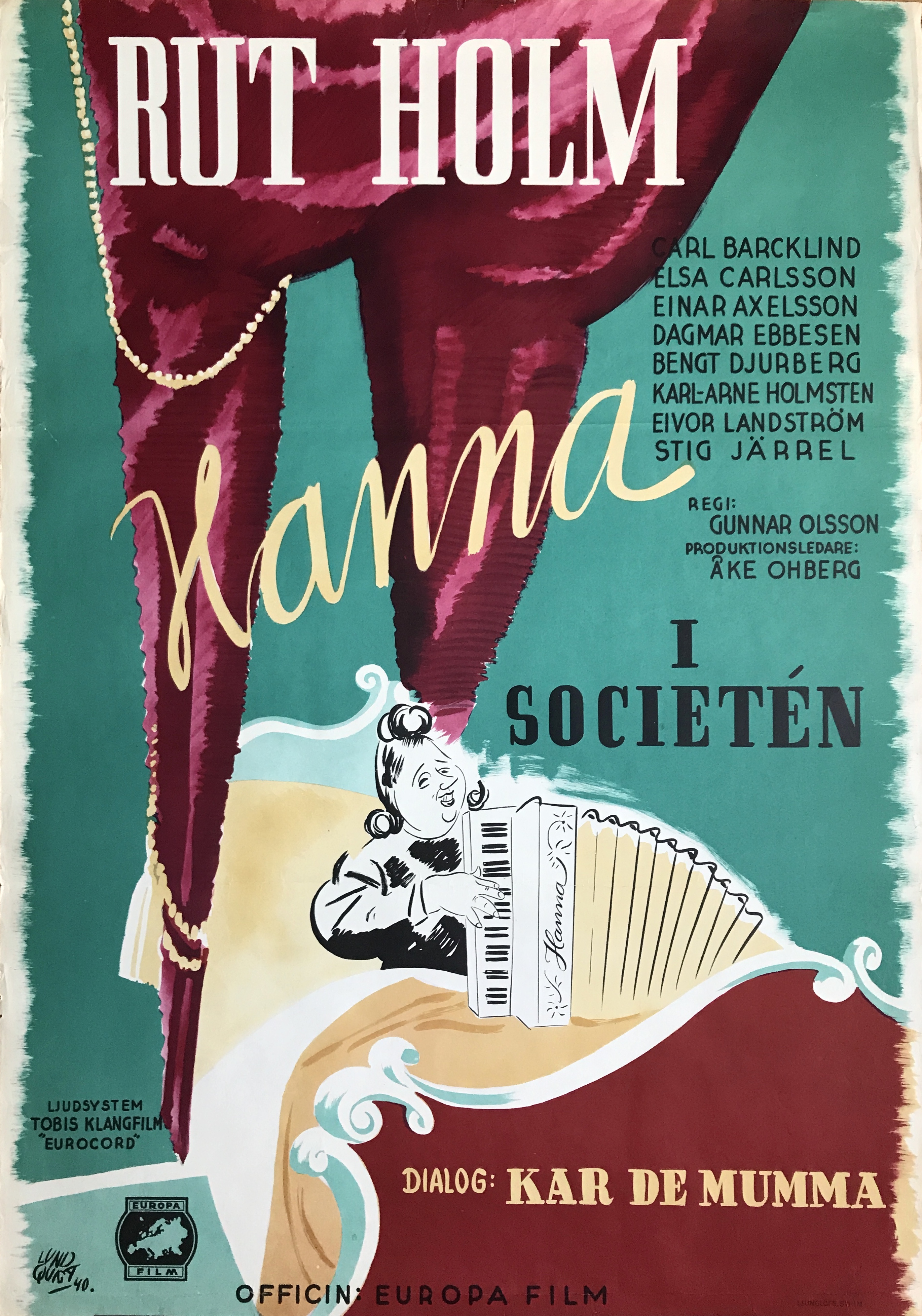 HANNA I SOCIETÉN (1940)