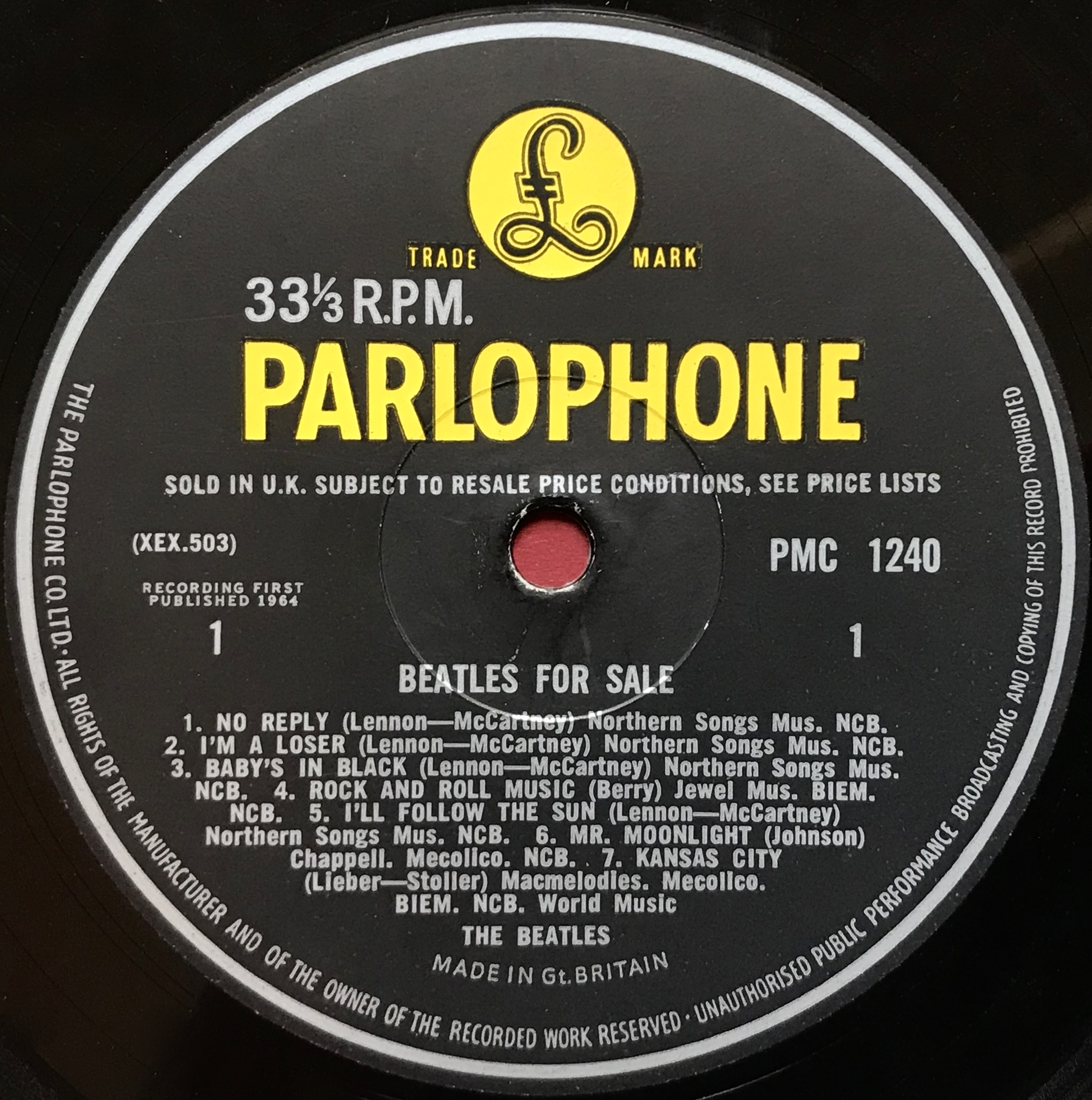 The Beatles For Sale UK(英 GB)盤 LP Mono The Beatles – Beatles For Sale – Vinyl (Gatefold, LP, Album