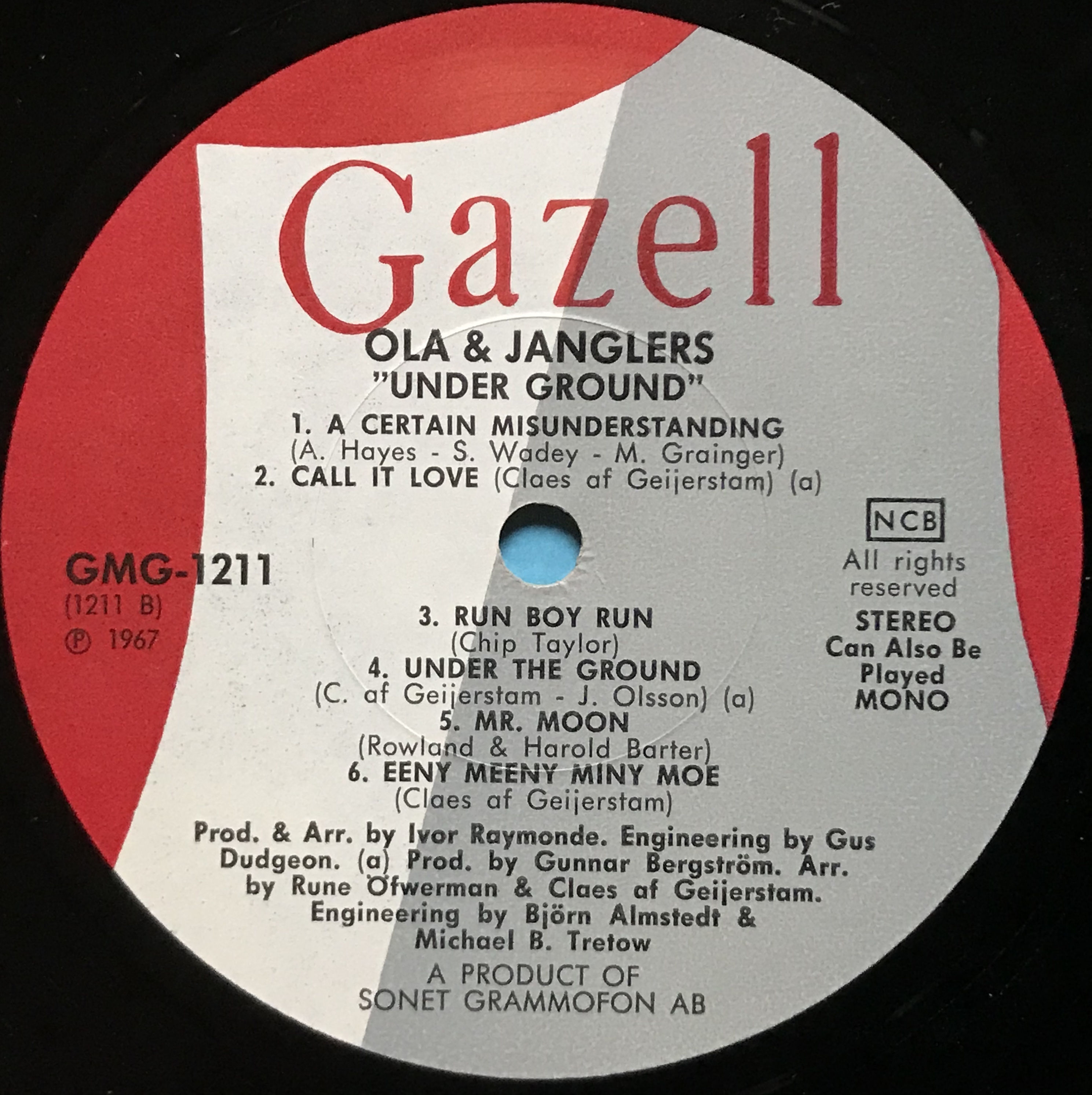 OLA & JANGLERS - Under-ground Swe-orig LP 1967 - 4