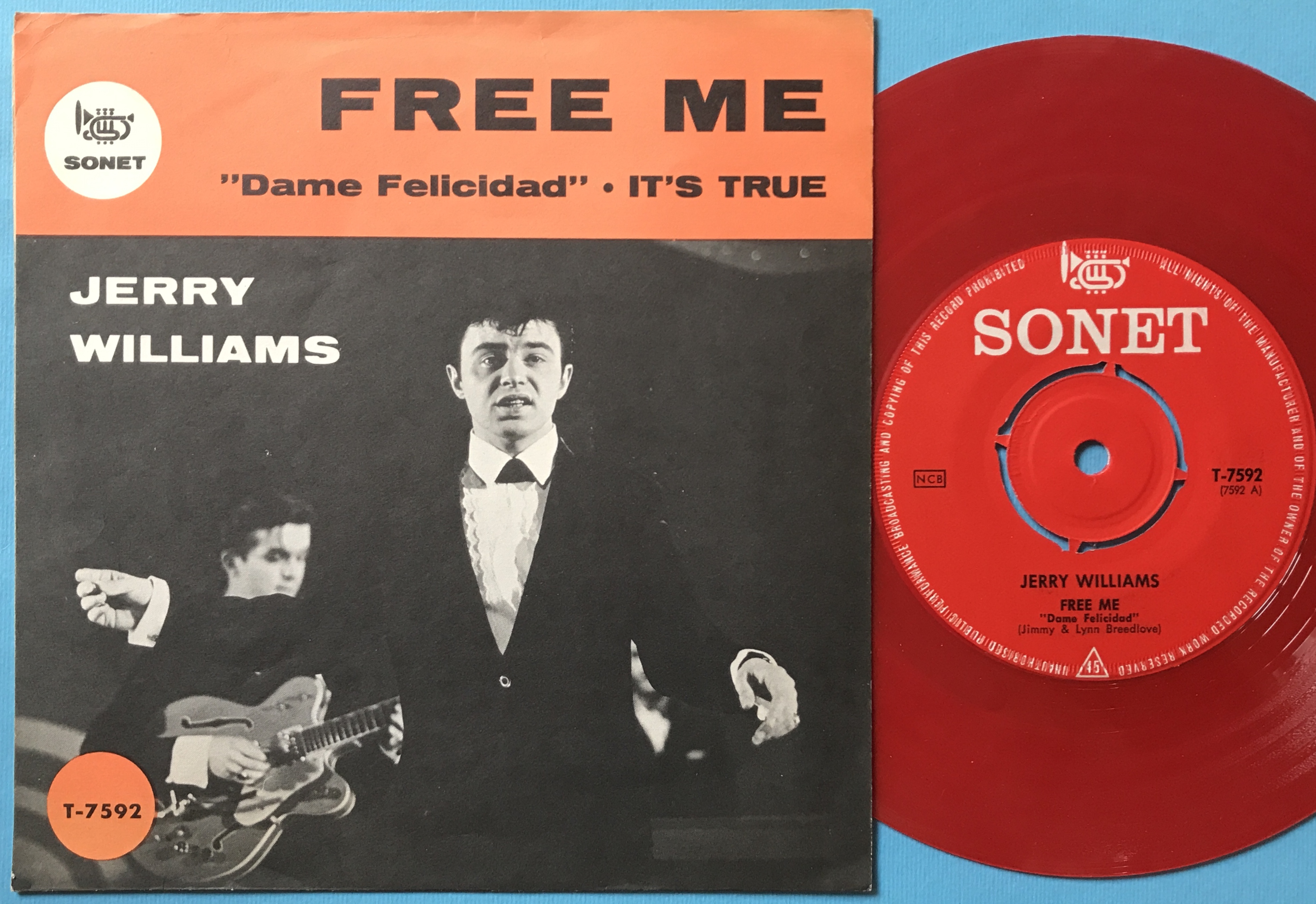 JERRY WILLIAMS - Free me Swe PS 1964