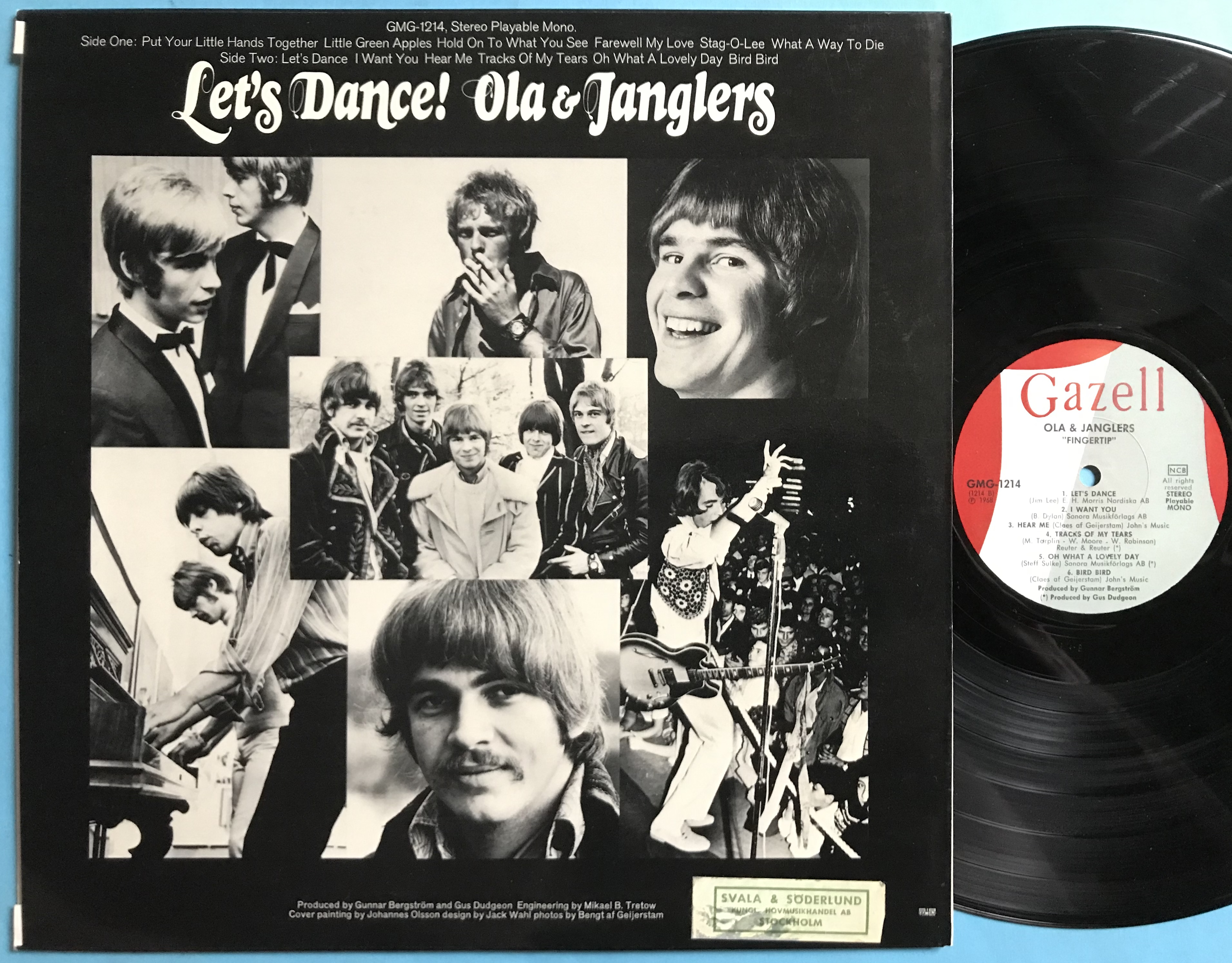 OLA & JANGLERS - Let´s dance Swe-orig LP 1968 - 2