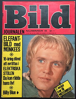 BILDJOURNALEN nr 8 1968 med ELEFANTBILD