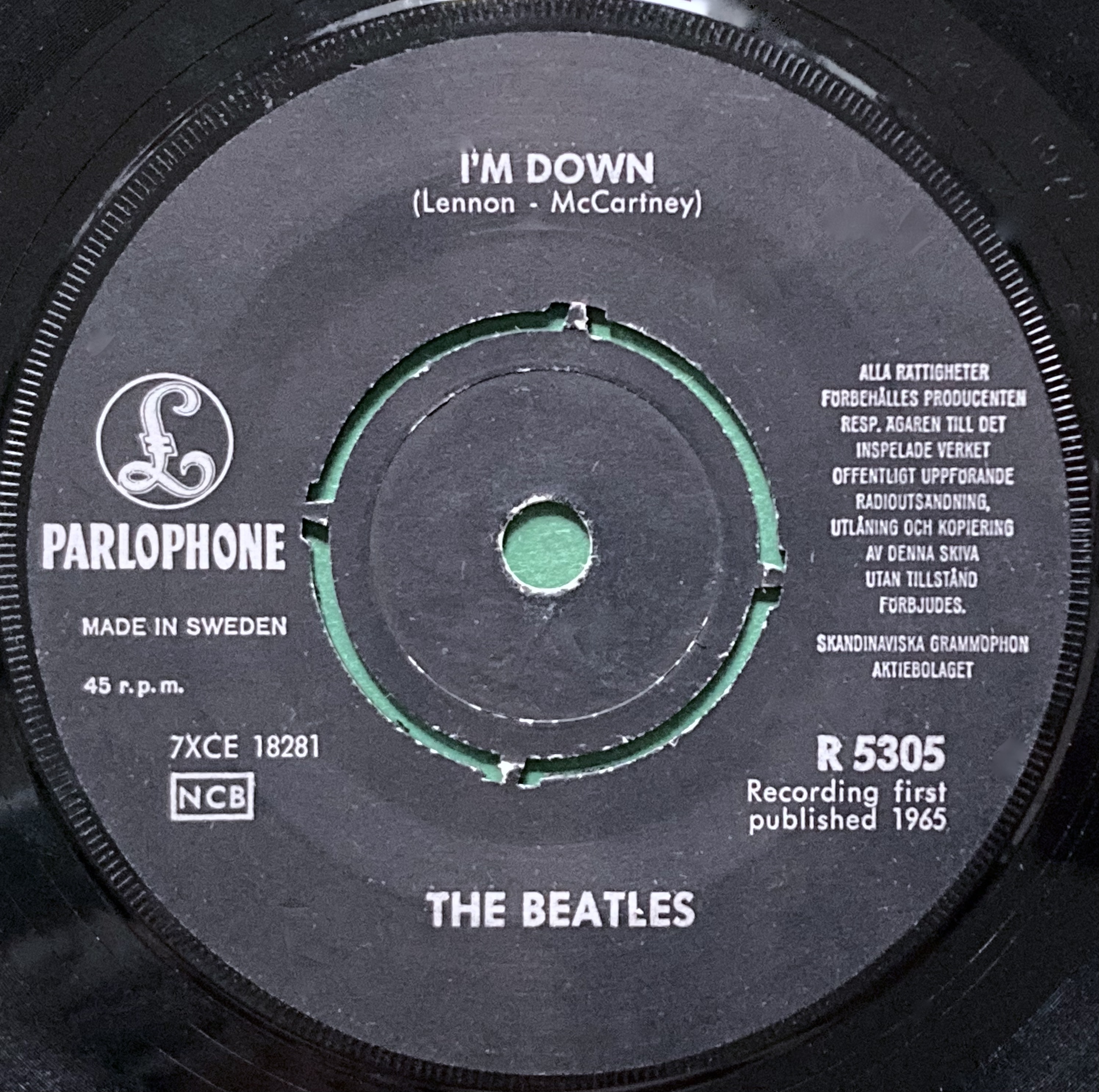 BEATLES - Help! 7" Swe PS 1965 - 4